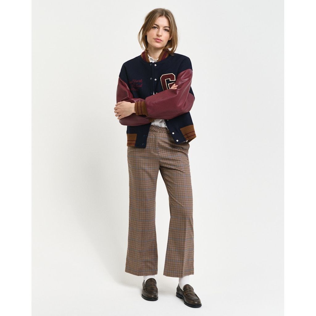 GANT Kelnės moterims, Chaki, Cropped slacks pants 5