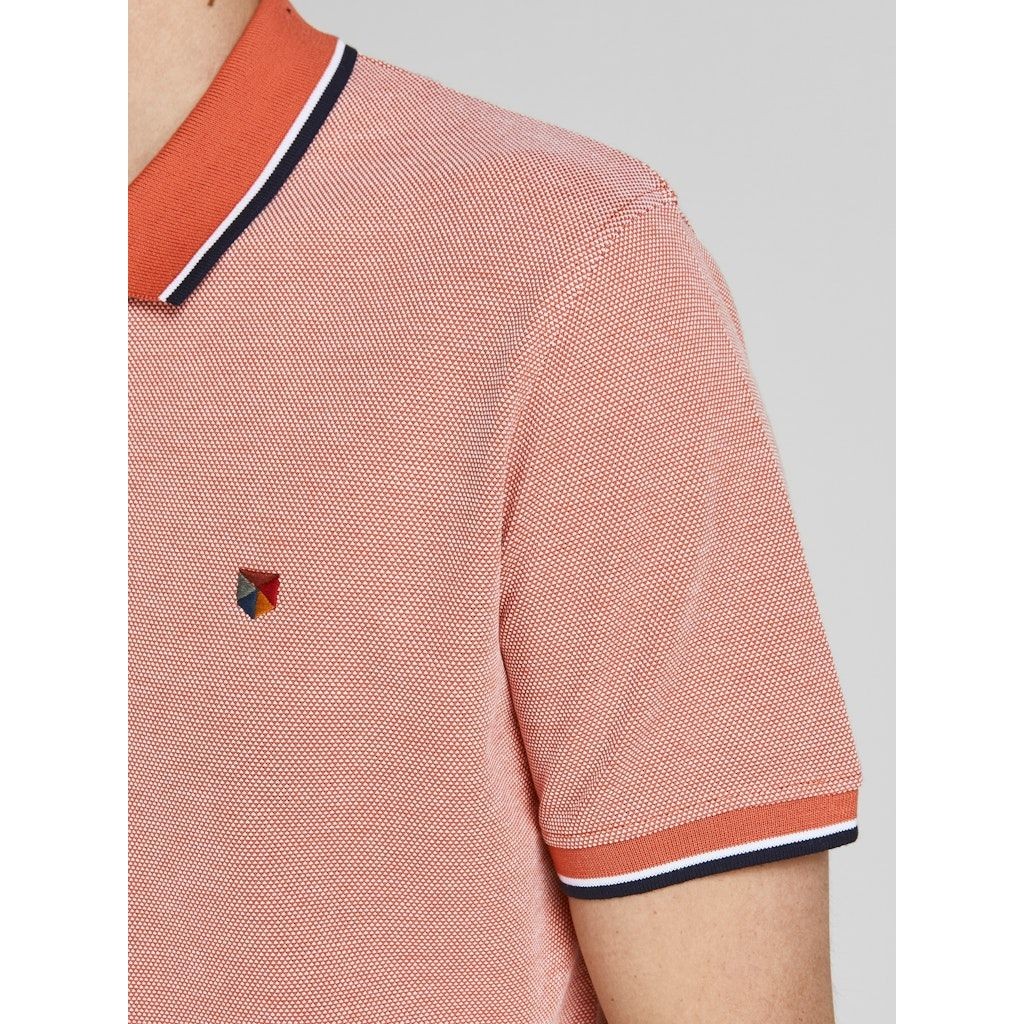 JACK & JONES Polo marškiniai ilgos rank. vyrams, Ruda, JPRBLUWIN POLO SS 6