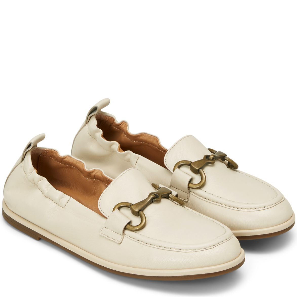 MARC O'POLO Loaferiai moterims, Smėlio, Mod. Alva 4A Loafer 1