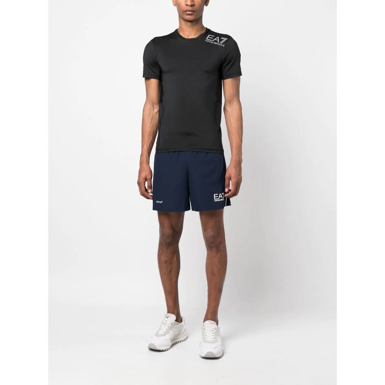 EA7 Marškinėliai trump. rankovėmis vyrams, Juoda, T-shirt 3