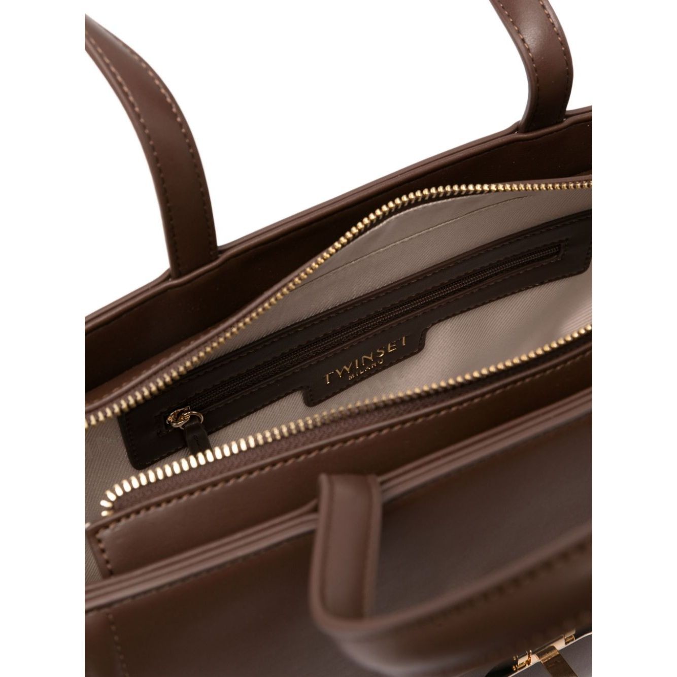 TWINSET Pirkinių krepšys moterims, Ruda, Tote bag 4