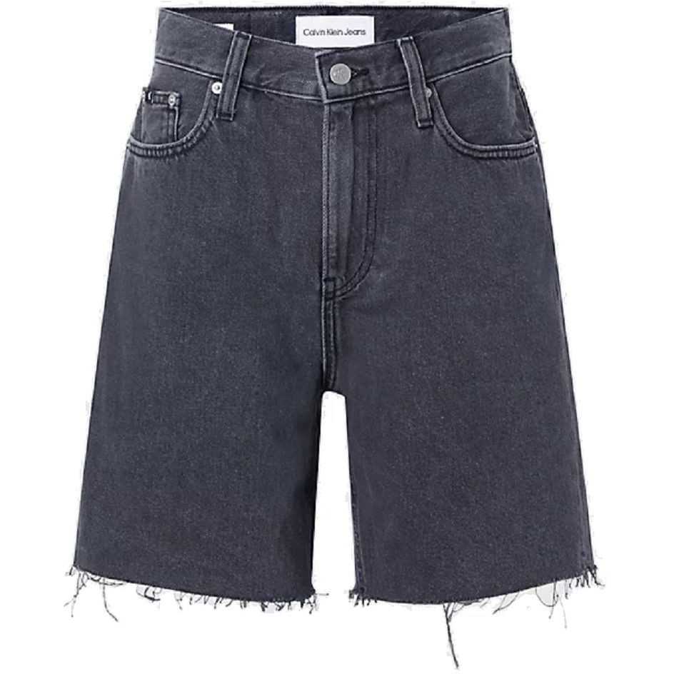 CALVIN KLEIN JEANS Šortai moterims, Juoda, Bermuda mom denim short 1