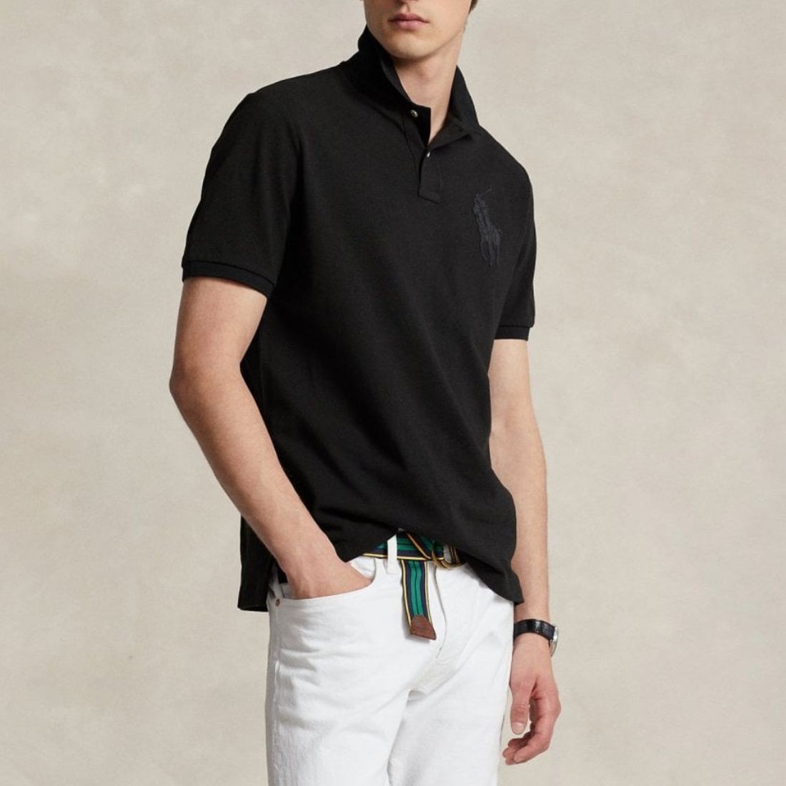 POLO RALPH LAUREN Polo marškiniai trumpos rank. vyrams, Juoda, Short sleeve polo shirt 2