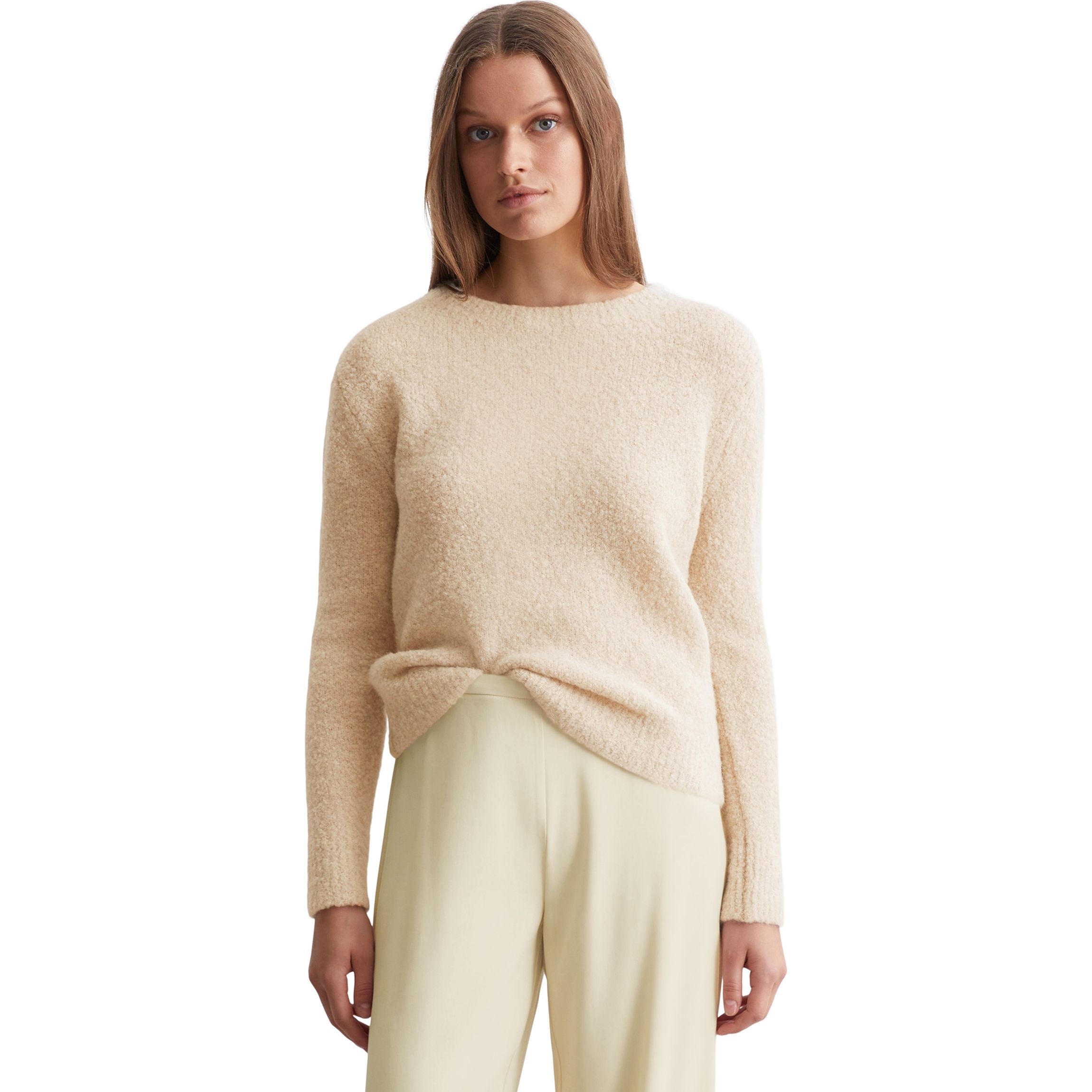 MARC O'POLO Megztinis moterims, Smėlio, Sweater 410610960283 2