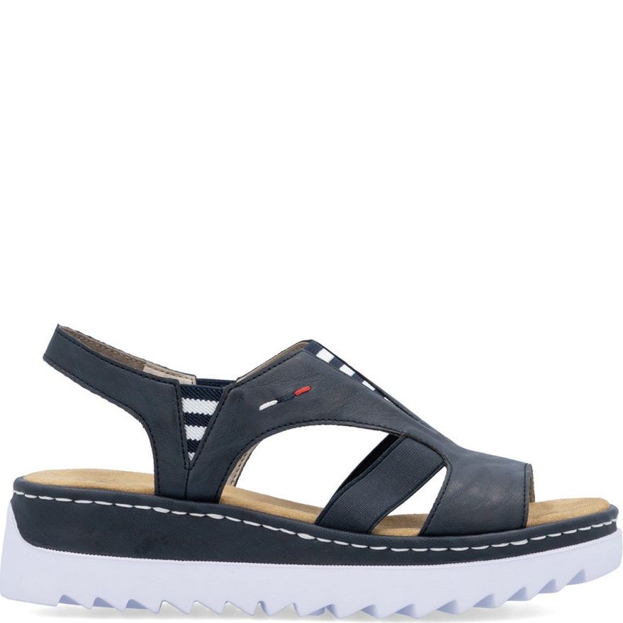 RIEKER Basutės moterims, Mėlyna, Sandals 2