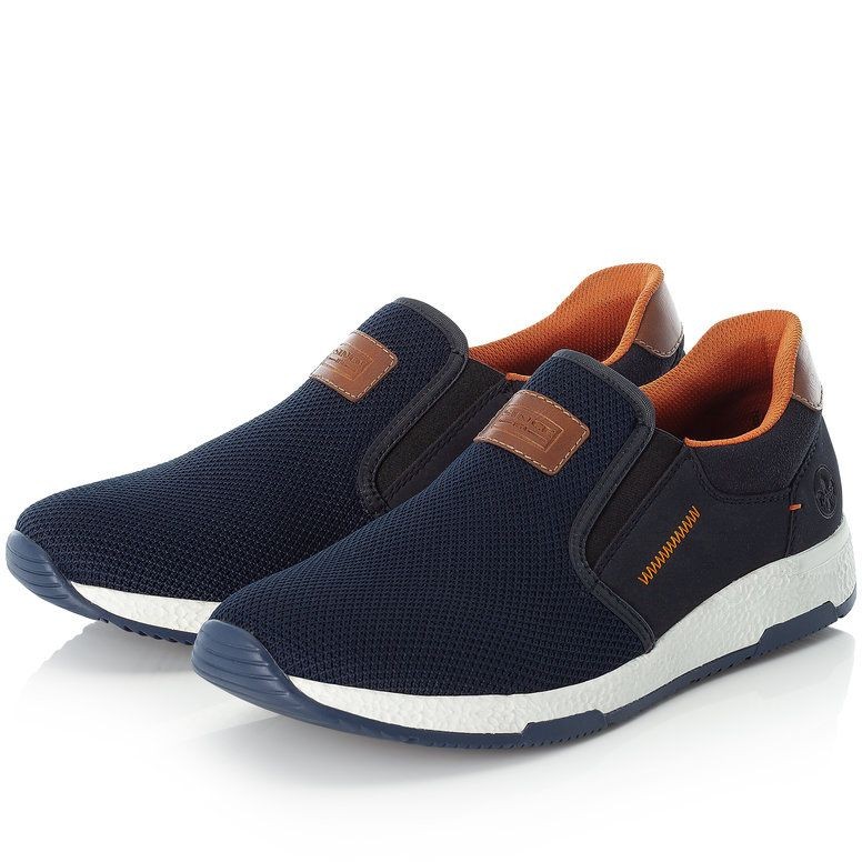 RIEKER Bateliai - vyrams, Mėlyna, SHOES 4