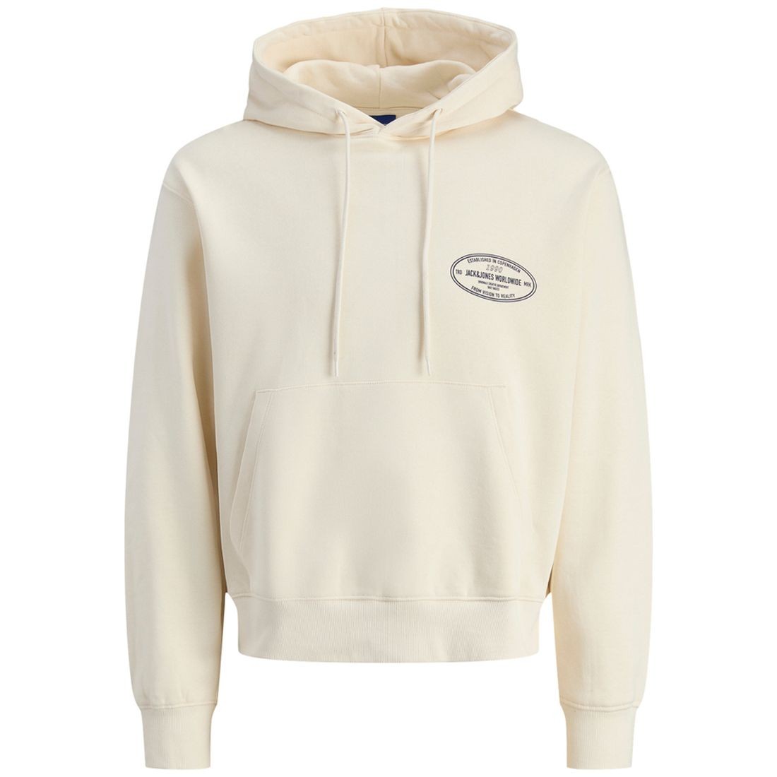 JACK & JONES Džemperis vyrams, Smėlio, York graphic sweat hood