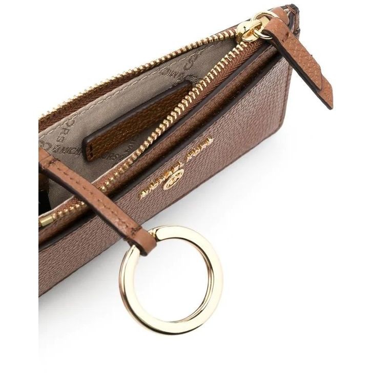 MICHAEL KORS Piniginė moterims, Ruda, Small leather card case 3
