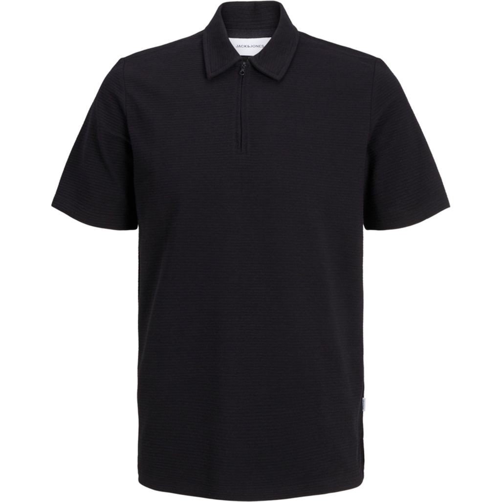 JACK & JONES Polo marškiniai trumpos rank. vyrams, Juoda, Benja polo 1