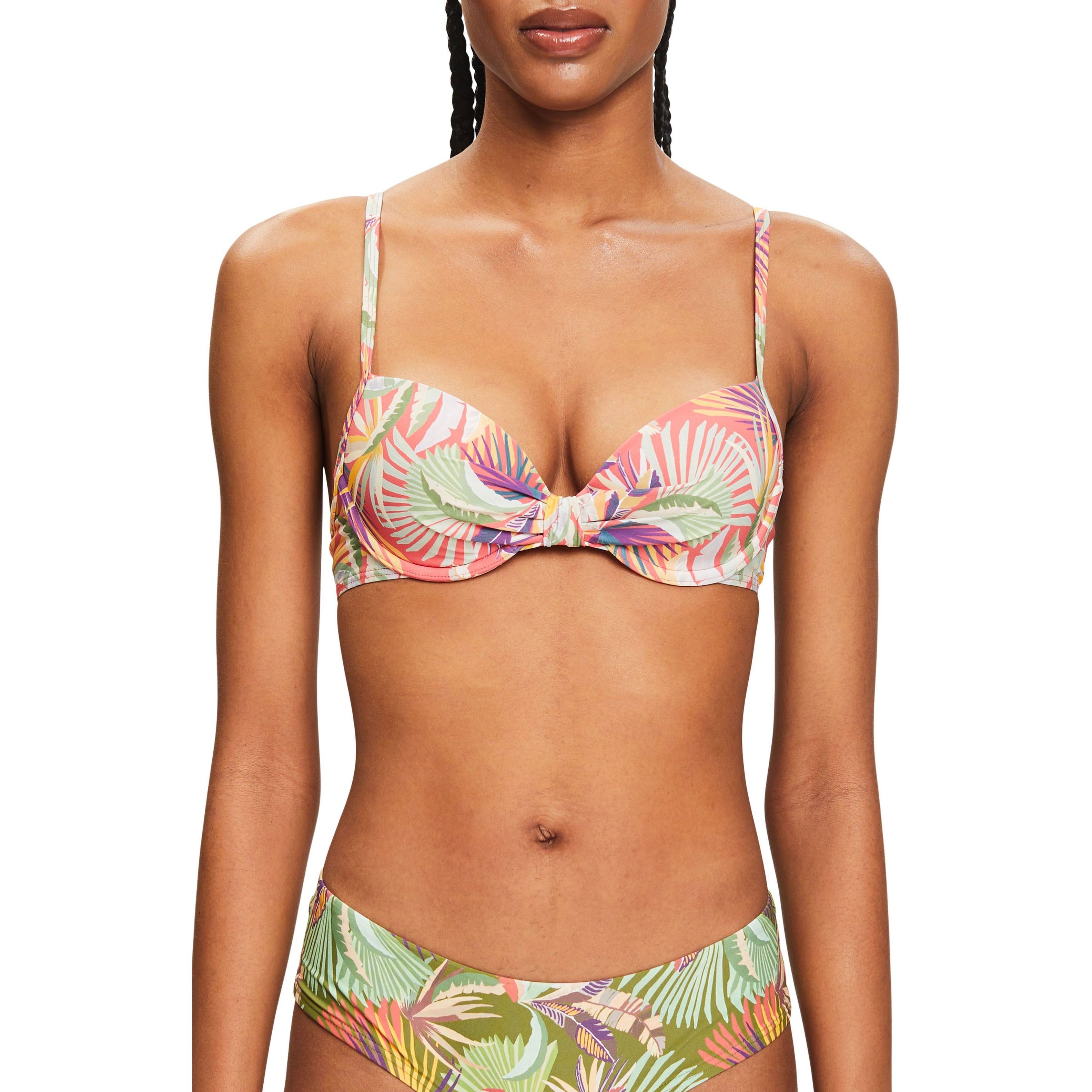 ESPRIT Viršutinė kostiumėlio dalis moterims, Raudona, Palm Bikini top 2