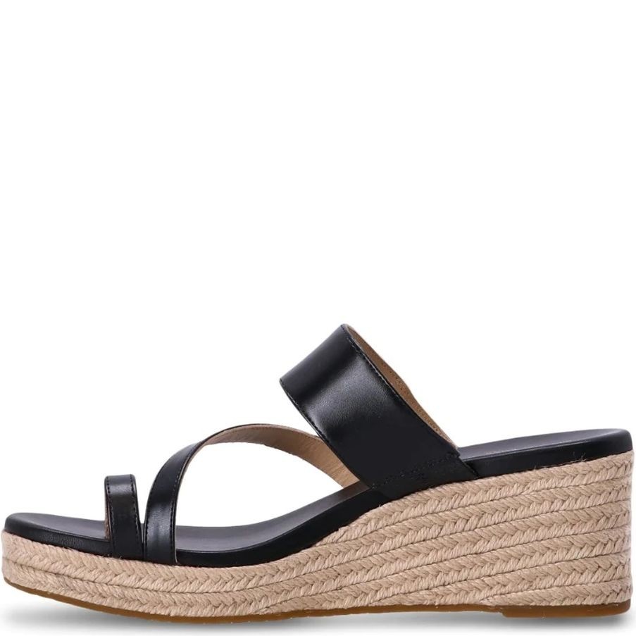 MICHAEL KORS Basutės moterims, Juoda, Jilly mid wedge sandals 5