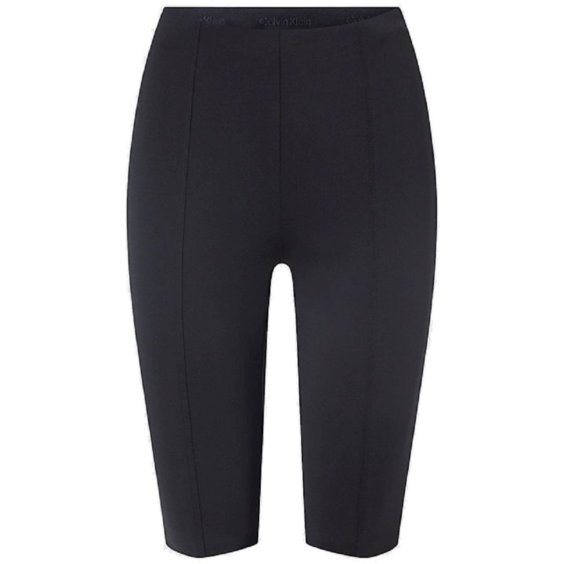 CALVIN KLEIN Šortai moterims, Juoda, Technical knit bike shorts 1