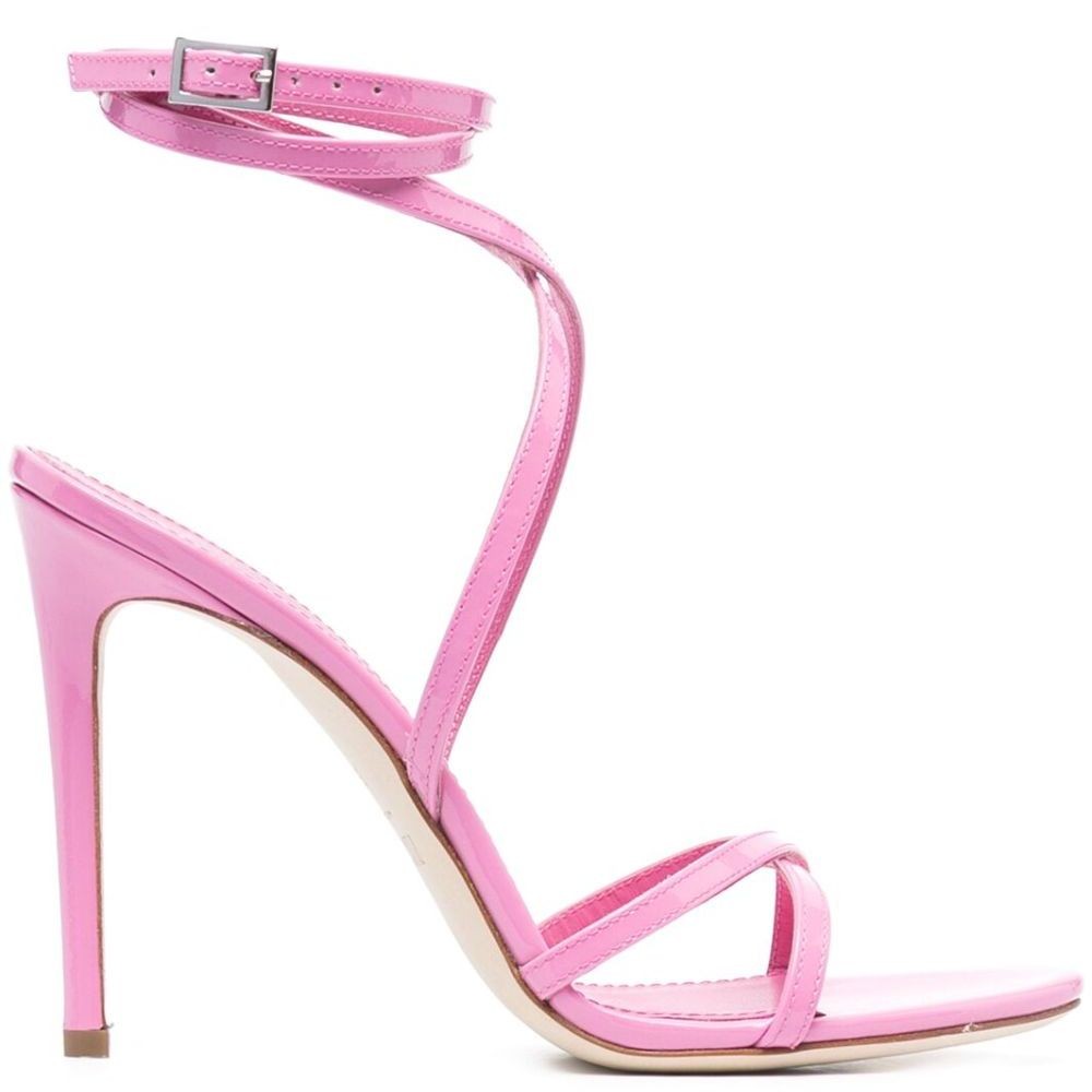 PARIS TEXAS Aukštakulniai moterims, Rožinė, Zoe lace up sandal 1