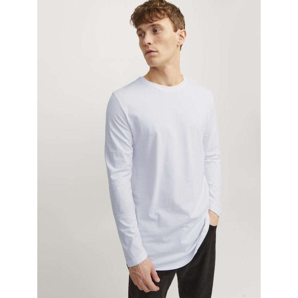 JACK & JONES Marškinėliai ilgom. rankovėmis vyrams, Balta, Noa tee o-neck 6