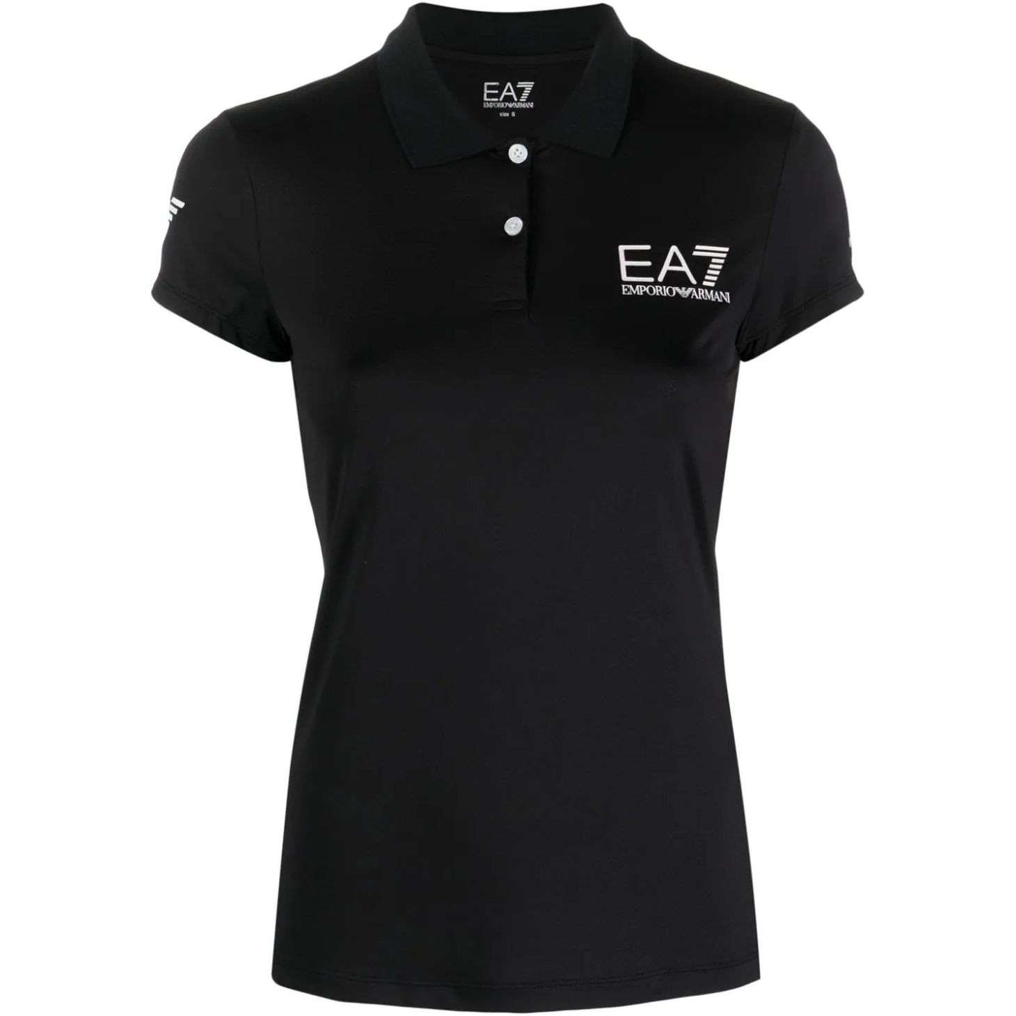 EA7 Polo marškiniai trumpos rank. moterims, Juoda, Polo shirt 1
