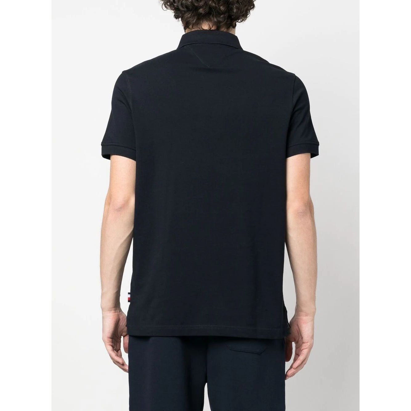 TOMMY HILFIGER Polo marškiniai trumpos rank. vyrams, Mėlyna, Rwb tape placket regular polo 4