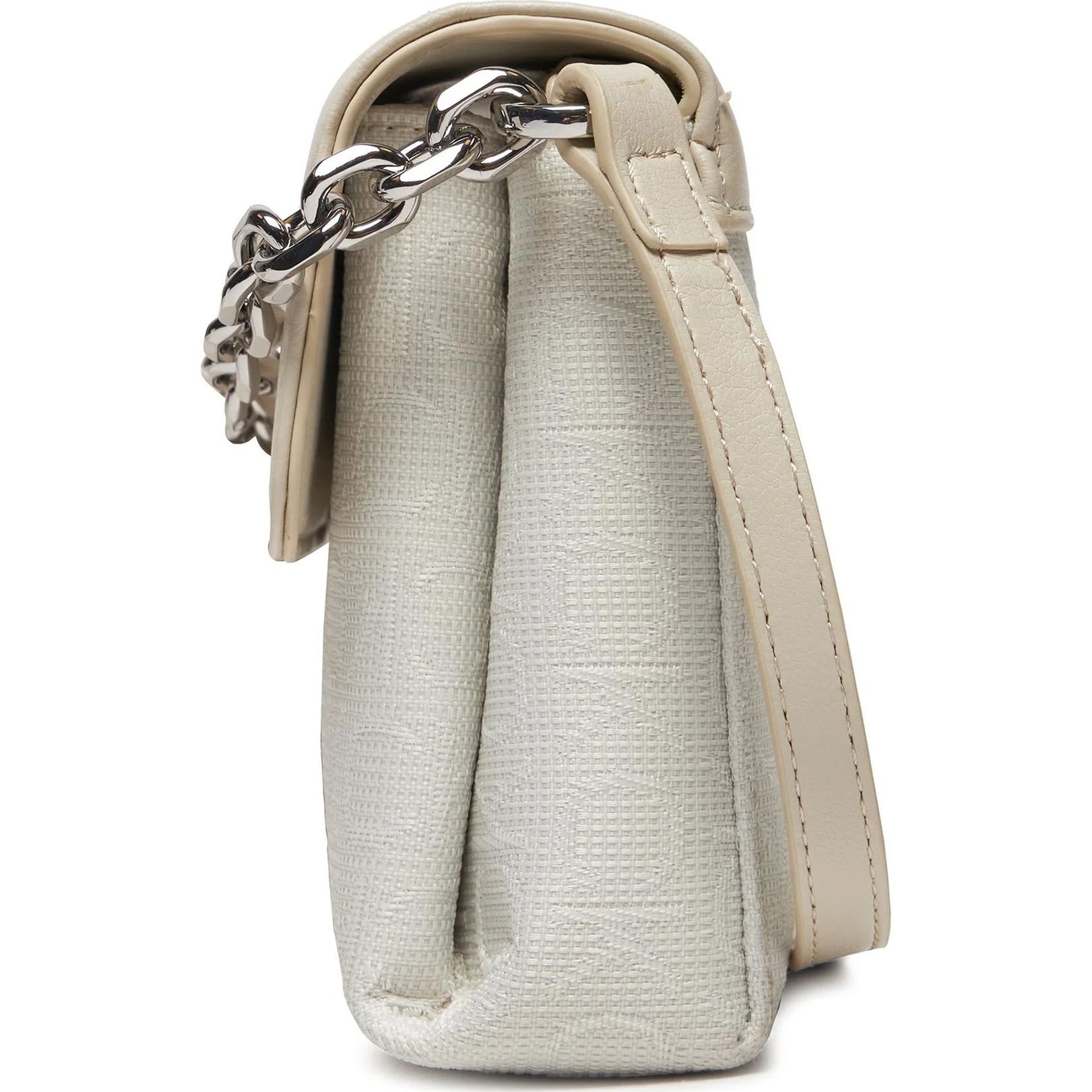 CALVIN KLEIN Rankinė per petį moterims, Smėlio, Re-lock mini crossbody bag 3