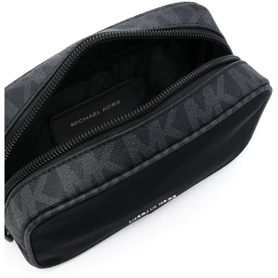 MICHAEL KORS Kosmetinė vyrams, Juoda, Brooklyn nylon zip pouch 3