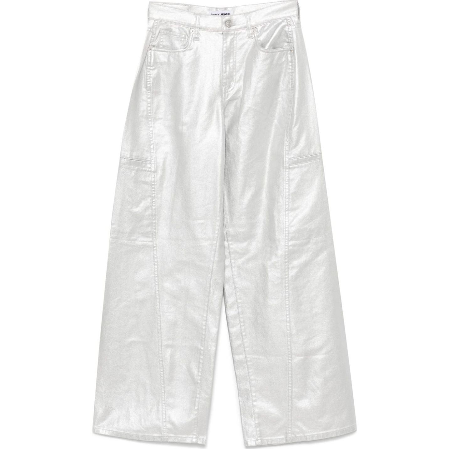 DKNY Kelnės moterims, Sidabrinė, High rise clean carg 1