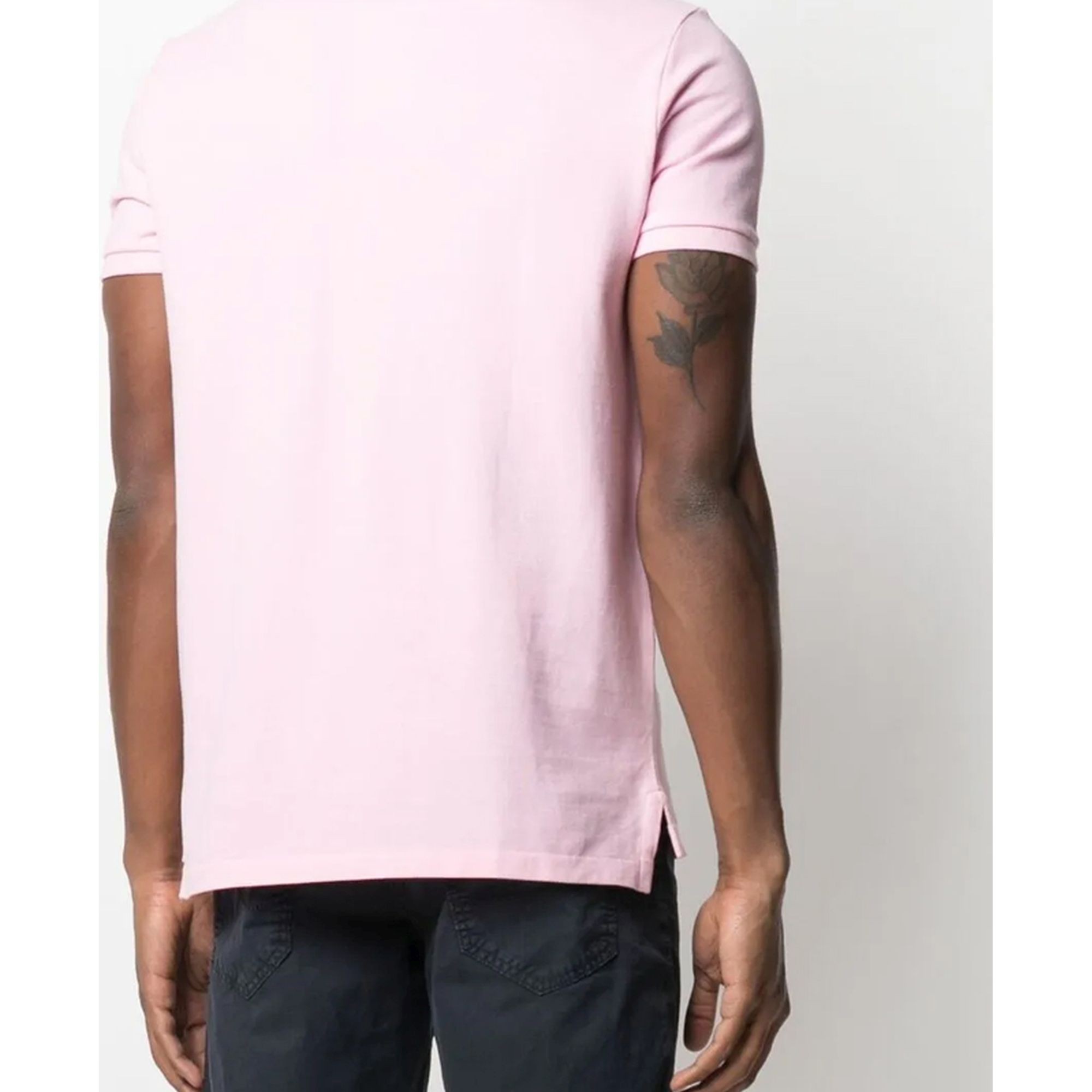 POLO RALPH LAUREN Polo marškiniai trumpos rank. vyrams, Rožinė, Sskccmslm1-short sleeve-knit 3