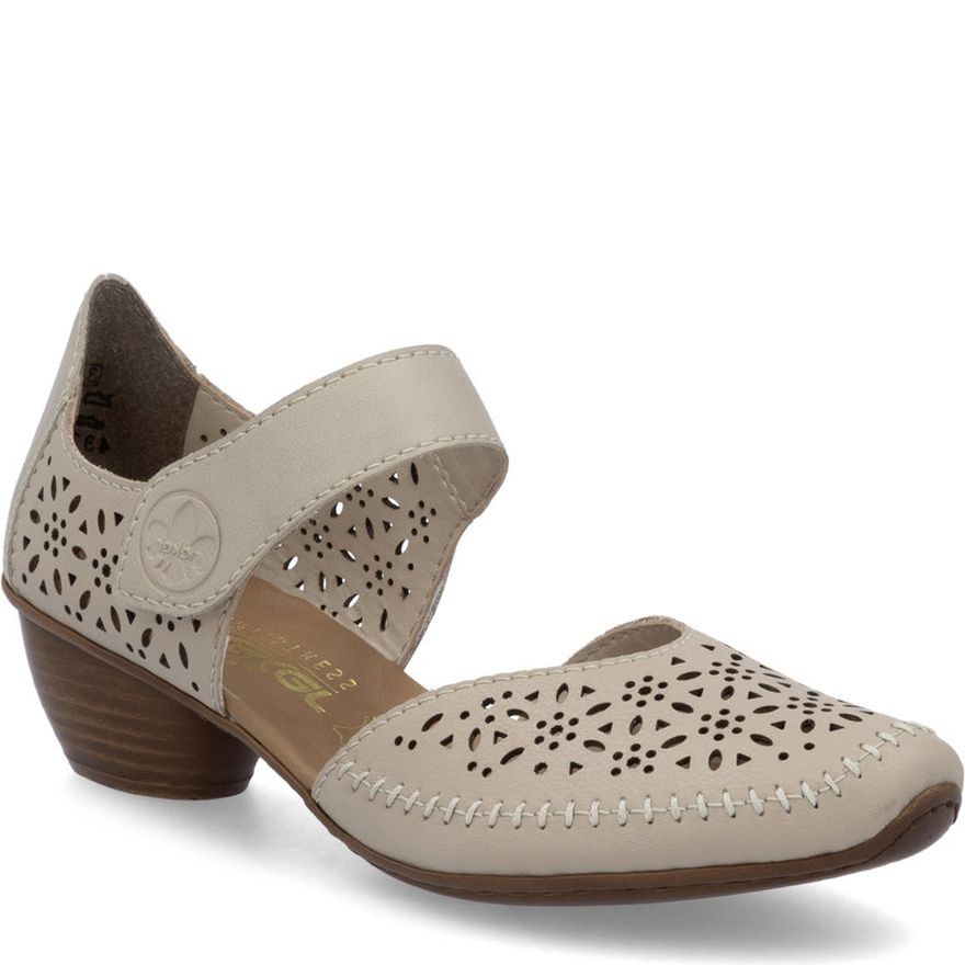 RIEKER Balerinos moterims, Smėlio, Ballerinas 1