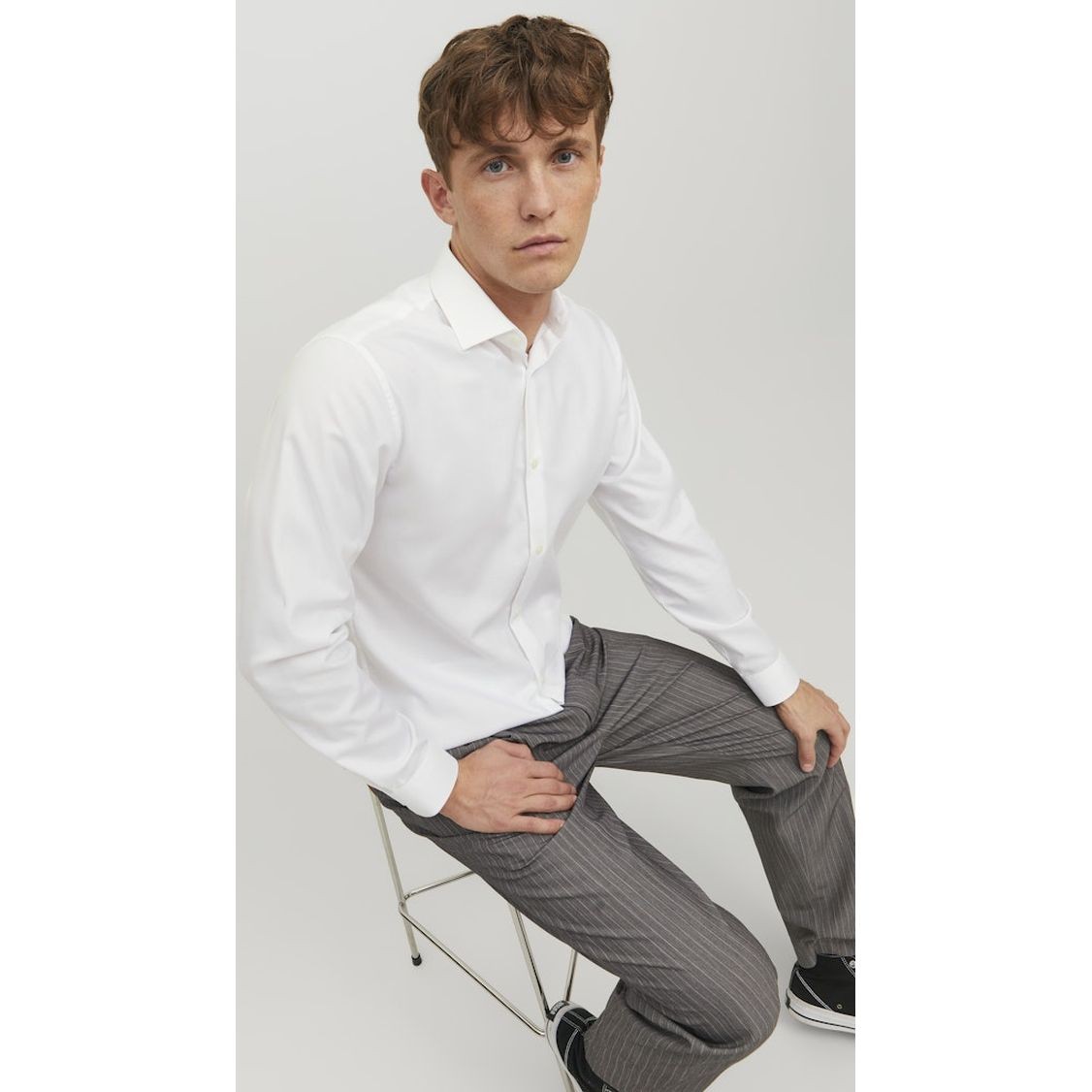 JACK & JONES Marškiniai vyrams, Balta, Jprblaparkshirts 7