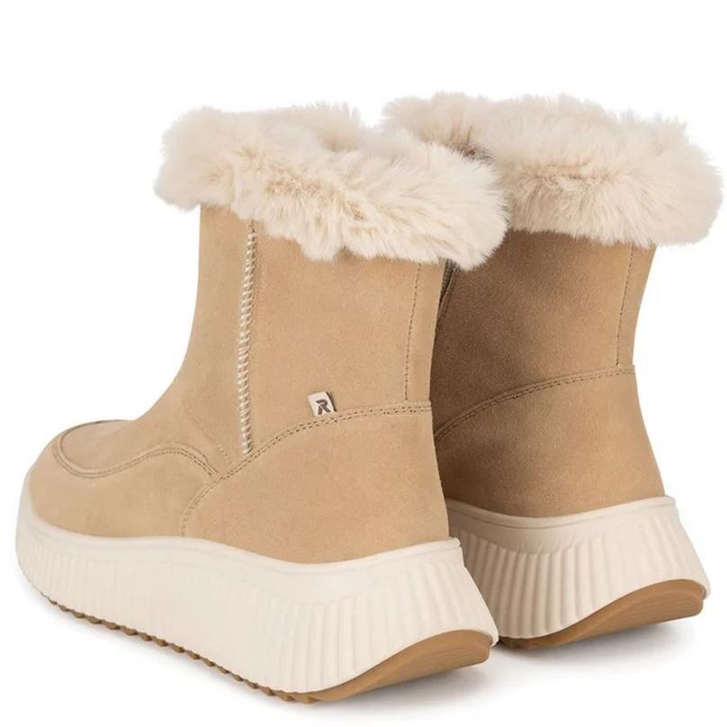 RIEKER EVOLUTION Aulinukai moterims, Smėlio, Ladies mid height boots 3