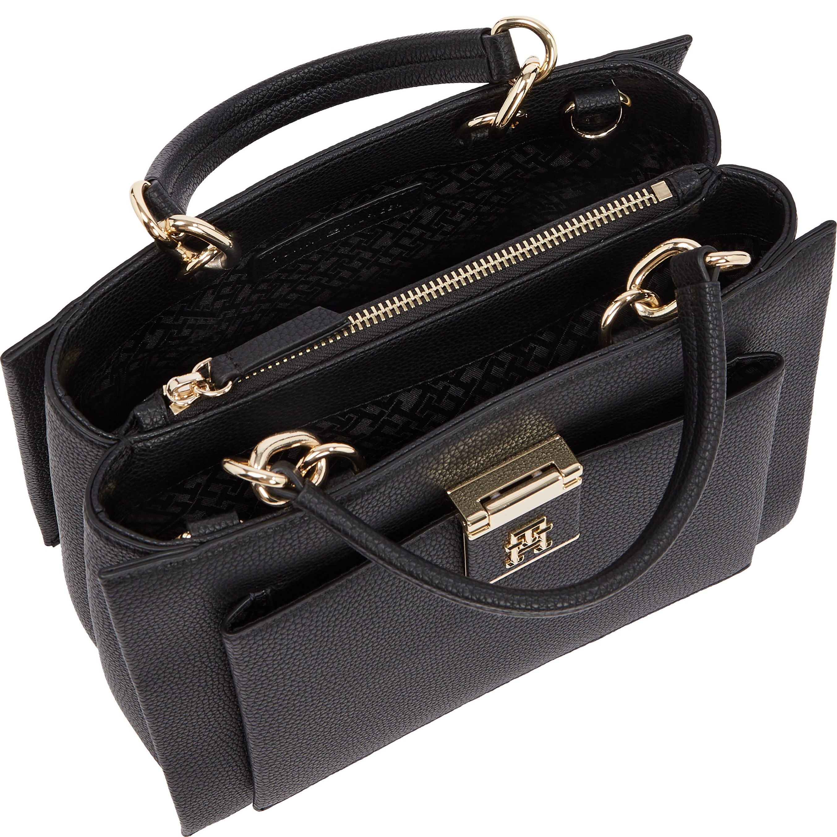 TOMMY HILFIGER Rankinė per petį moterims, Juoda, Her mini tote 5