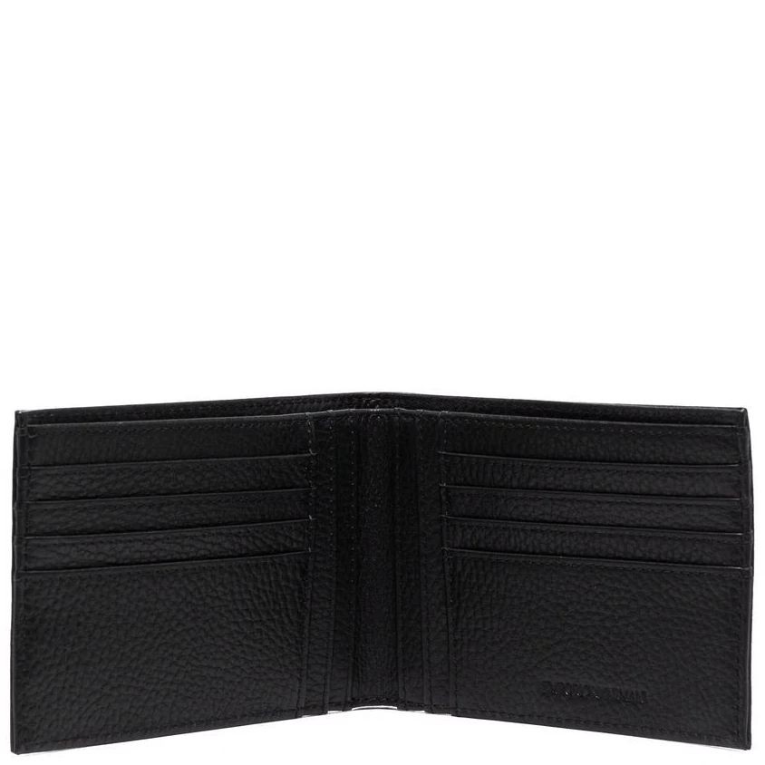 EMPORIO ARMANI Piniginė vyrams, Juoda, Wallet 3