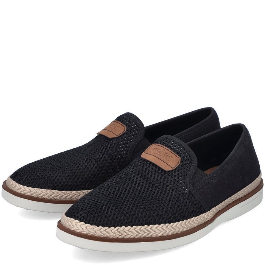 RIEKER Laisvalaikio bateliai vyrams, Juoda, LEISURE 10