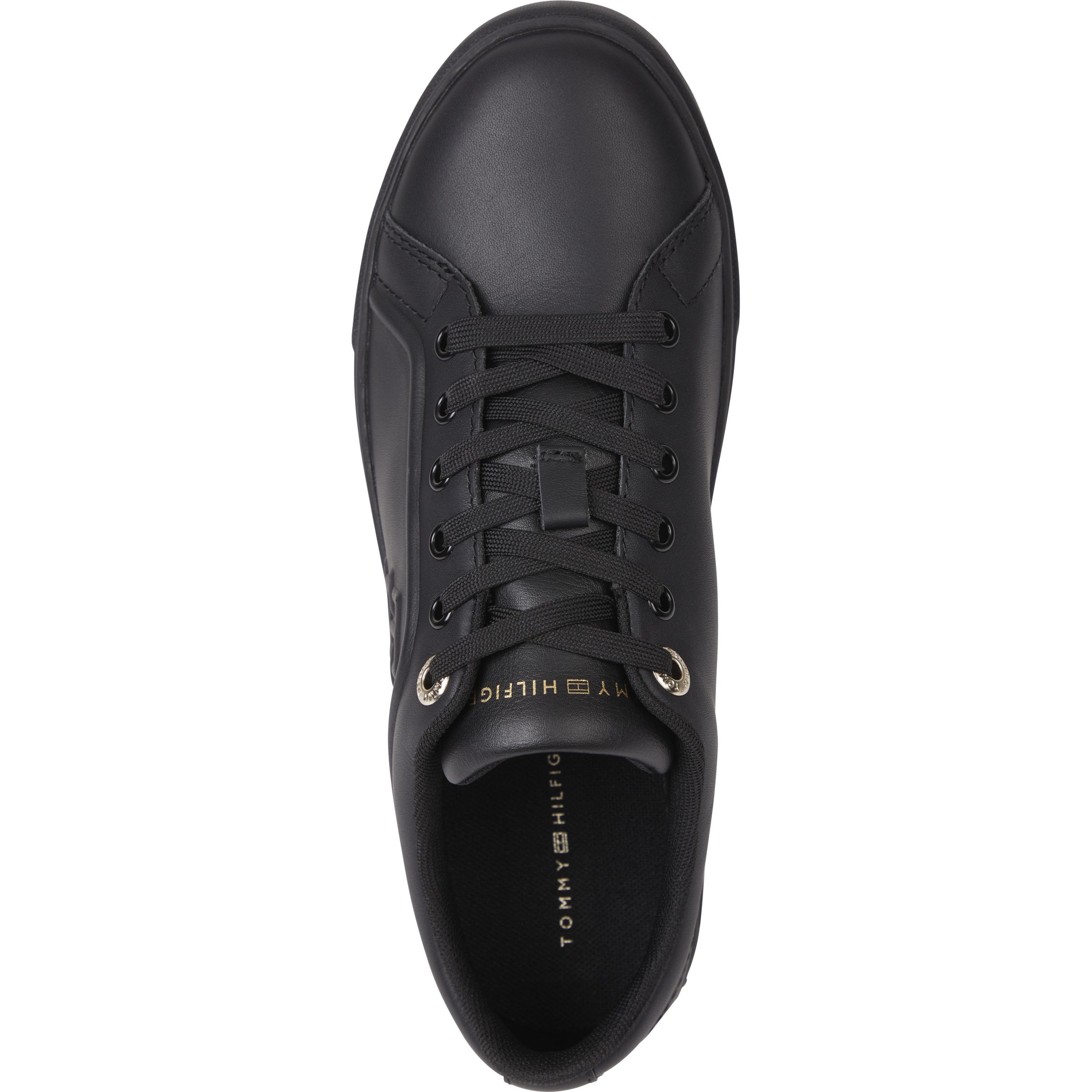 TOMMY HILFIGER Sportiniai bateliai moterims, Juoda, Casual cupsole sneaker 3