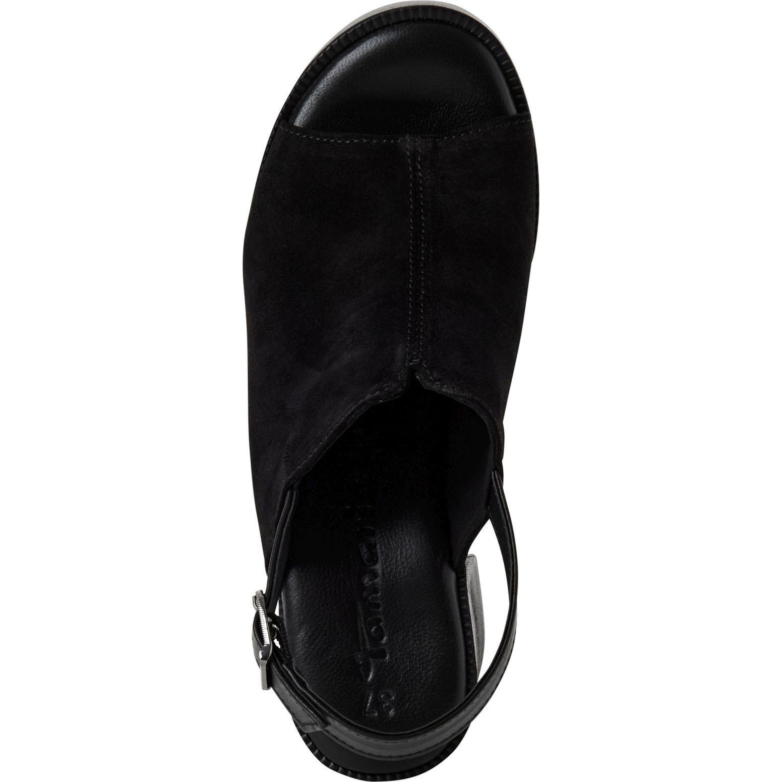 TAMARIS Basutės moterims, Juoda, Sandal heel 4