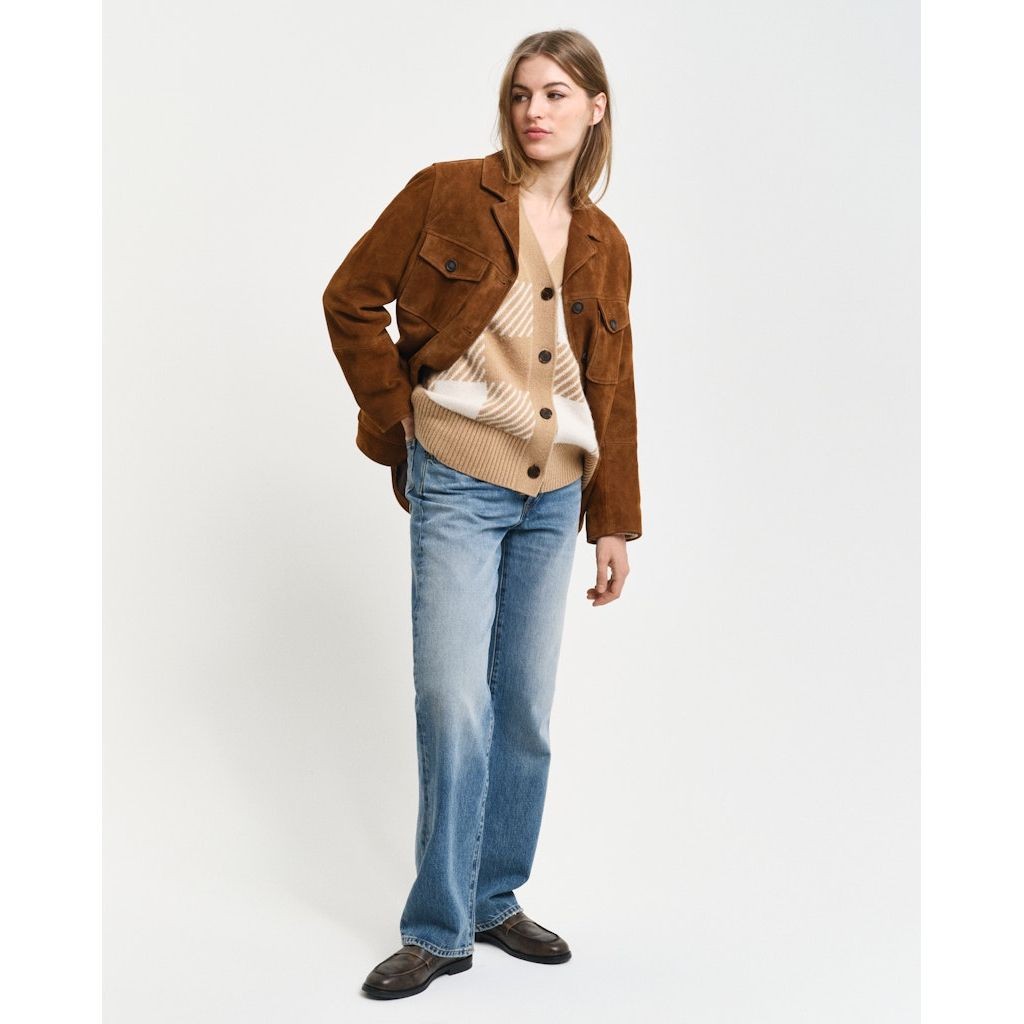 GANT Kardiganas moterims, Marga, Buffalo checked cardigan 5