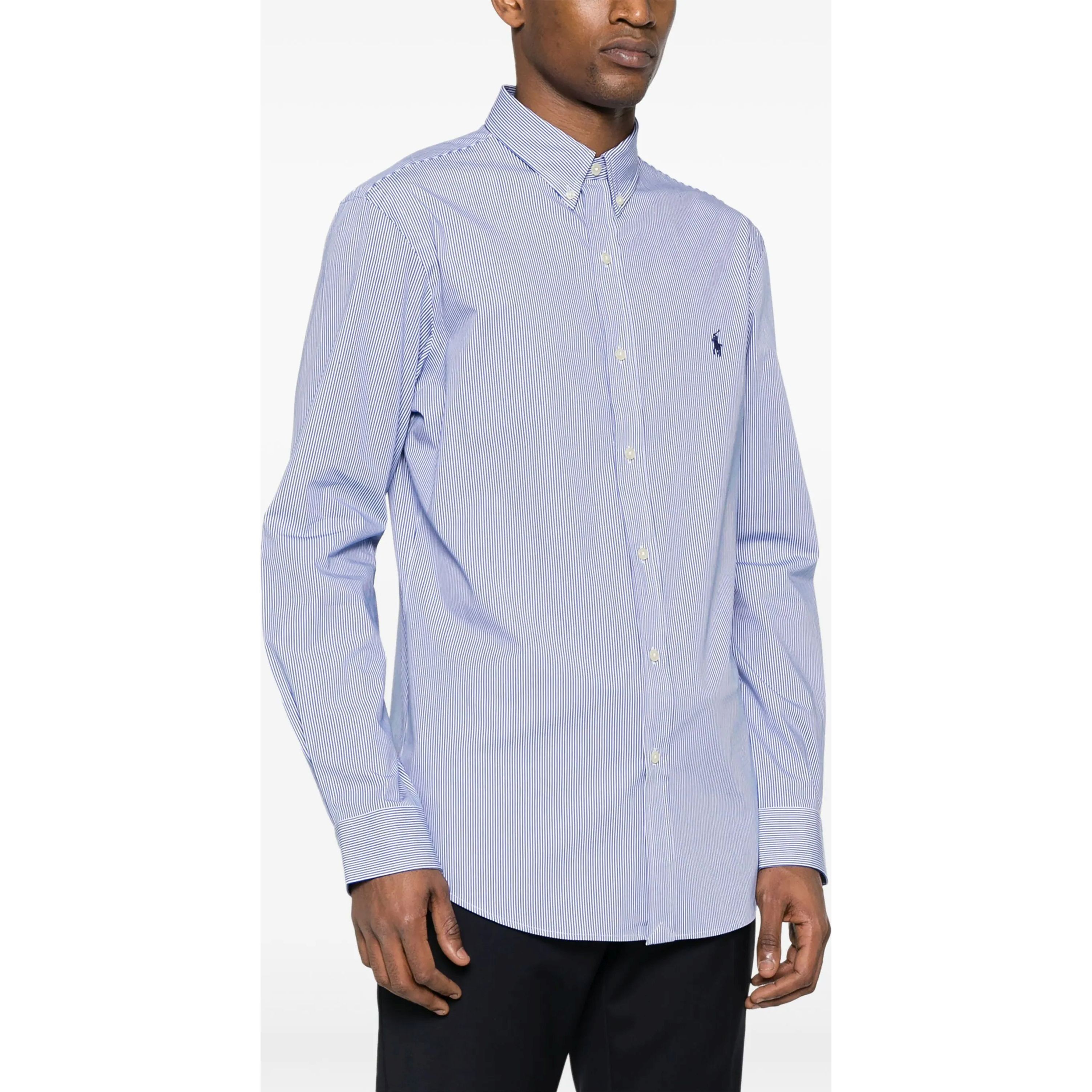 POLO RALPH LAUREN Marškiniai ilgomis rankovėmis vyrams, Mėlyna, Long sleeve sport shirt 2