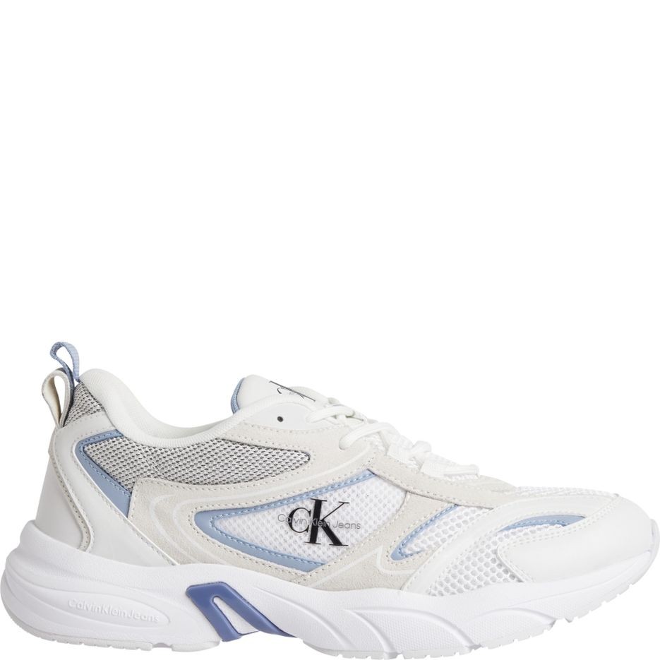 CALVIN KLEIN JEANS Sportiniai bateliai vyrams, Balta, RETRO TENNIS SU-MESH 1