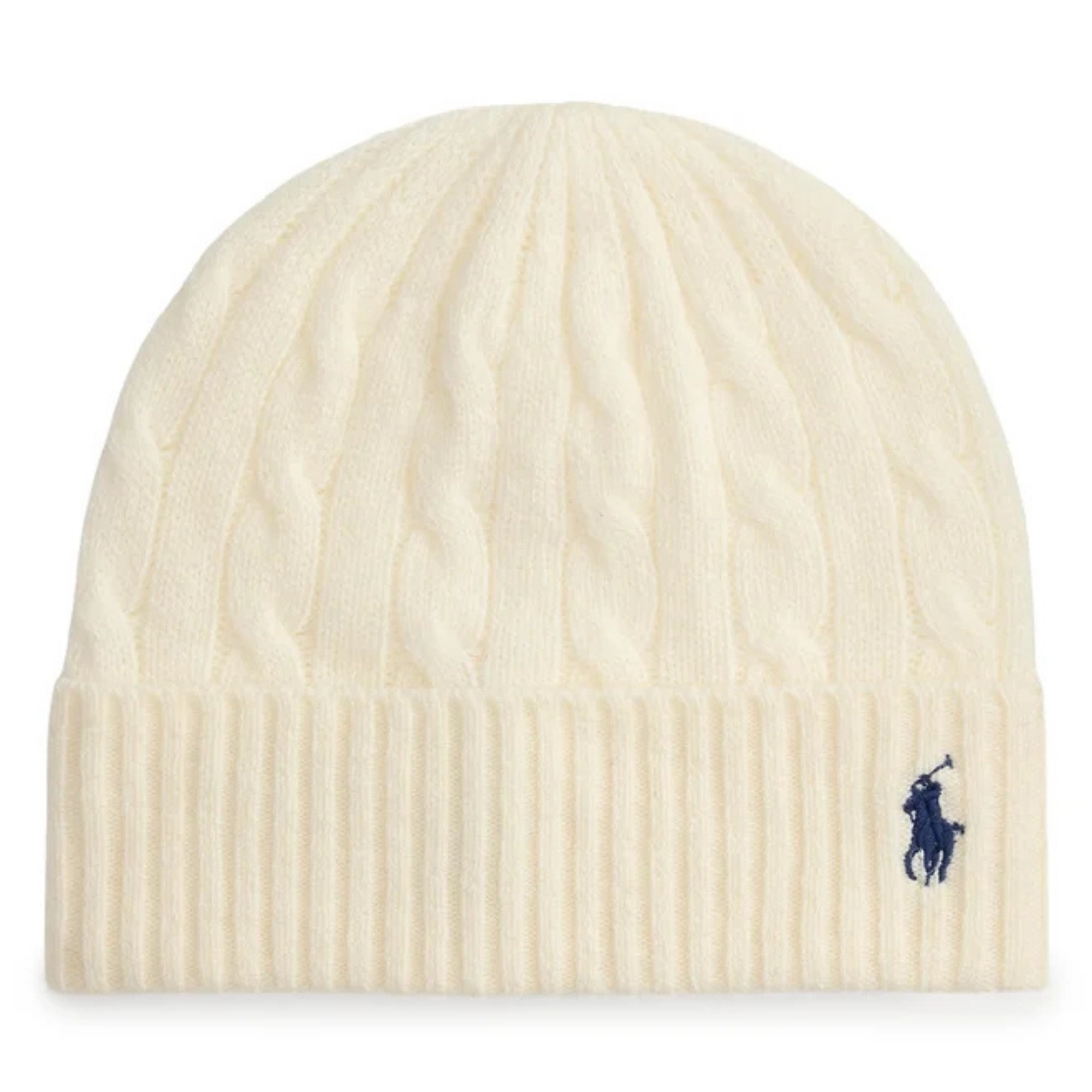 POLO RALPH LAUREN Skrybėlė moterims, Smėlio, Wl cs cbl bn hat 1