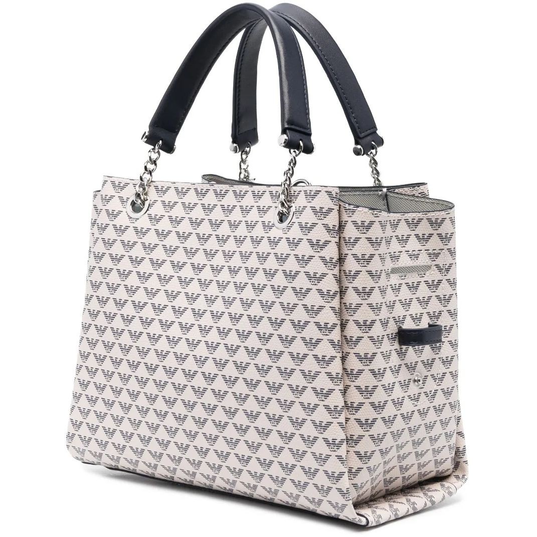 EMPORIO ARMANI Pirkinių krepšys moterims, Mėlyna, Shopping bag 2