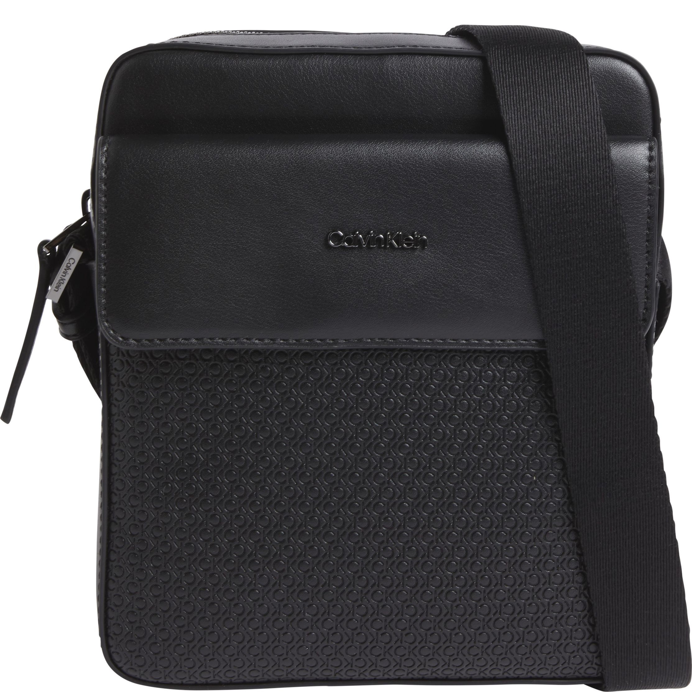 CALVIN KLEIN Rankinė per petį vyrams, Juoda, Vertical lines reporter mono 1