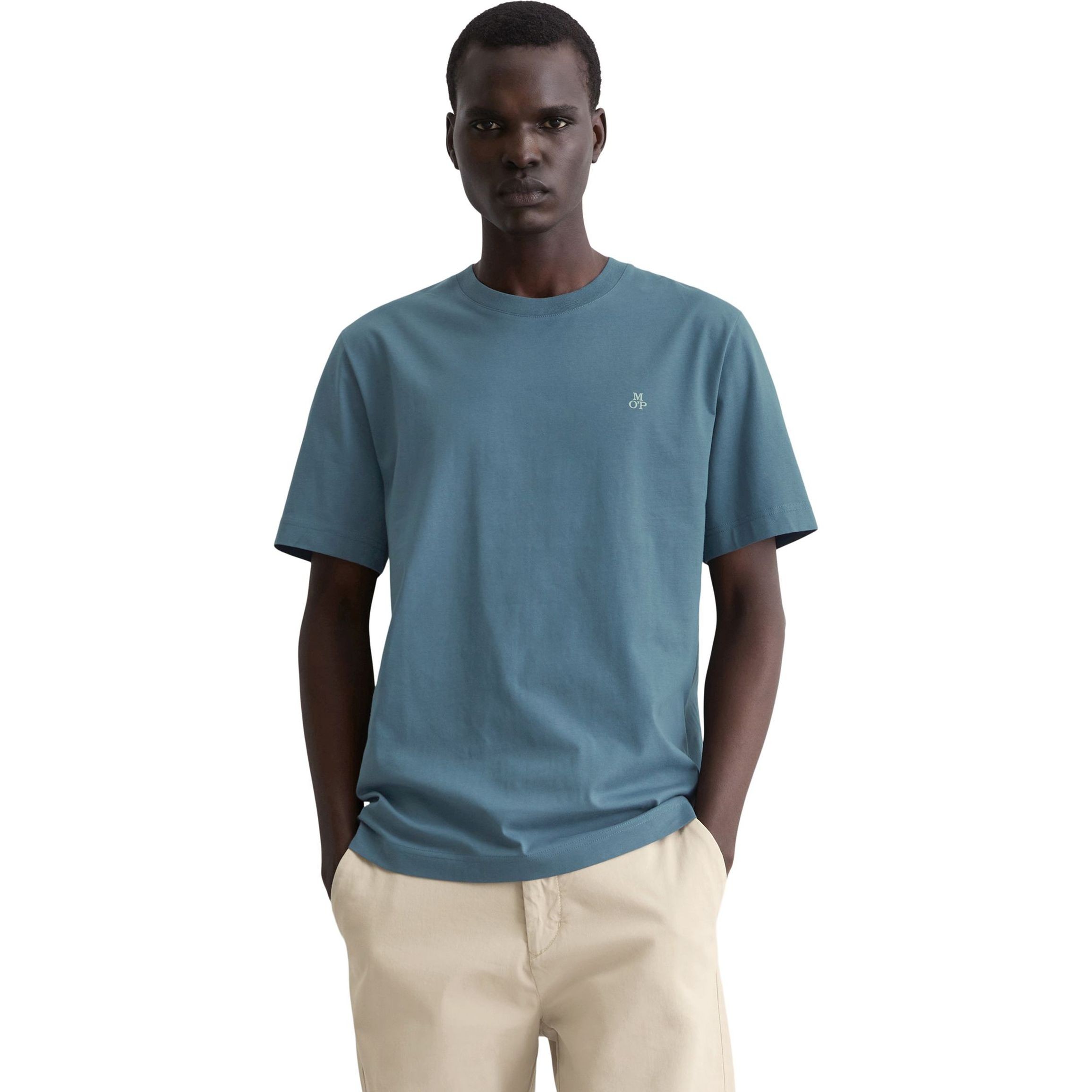 MARC O'POLO Marškinėliai trump. rankovėmis vyrams, Mėlyna, Tshirts sh 520201251054 2