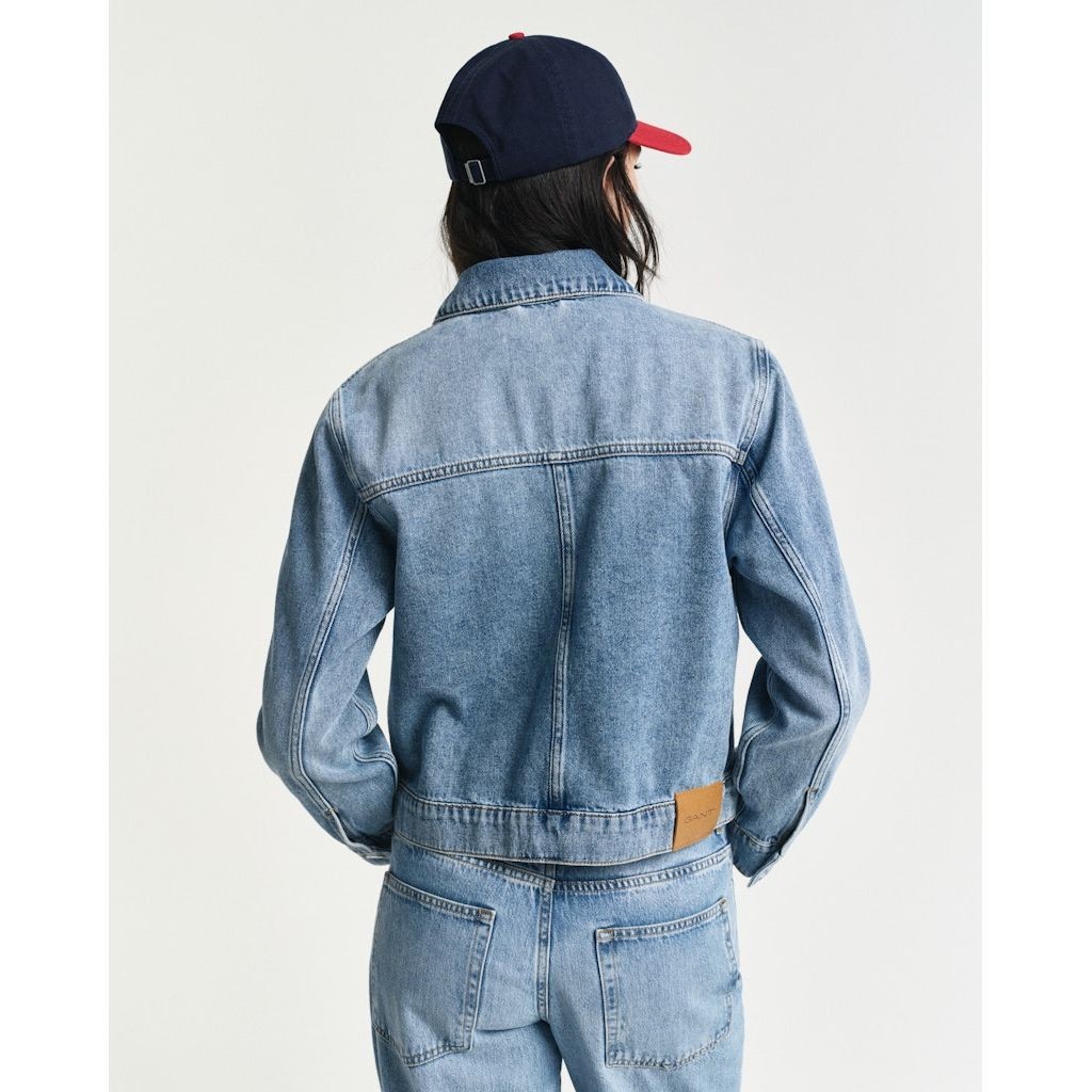 GANT Džinsinis švarkas moterims, Mėlyna, Denim jacket 3