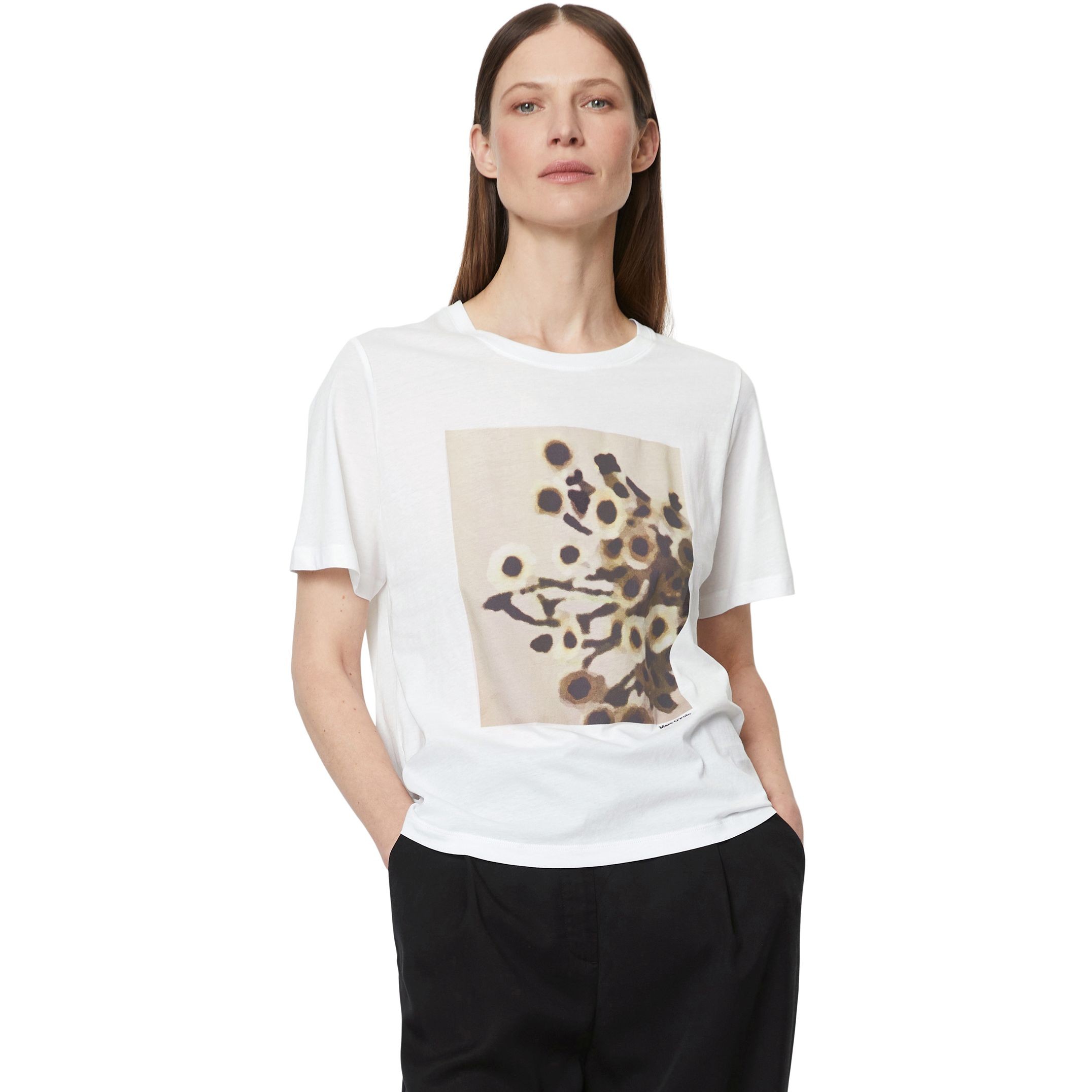 MARC O'POLO Marškinėliai moterims, Balta 2