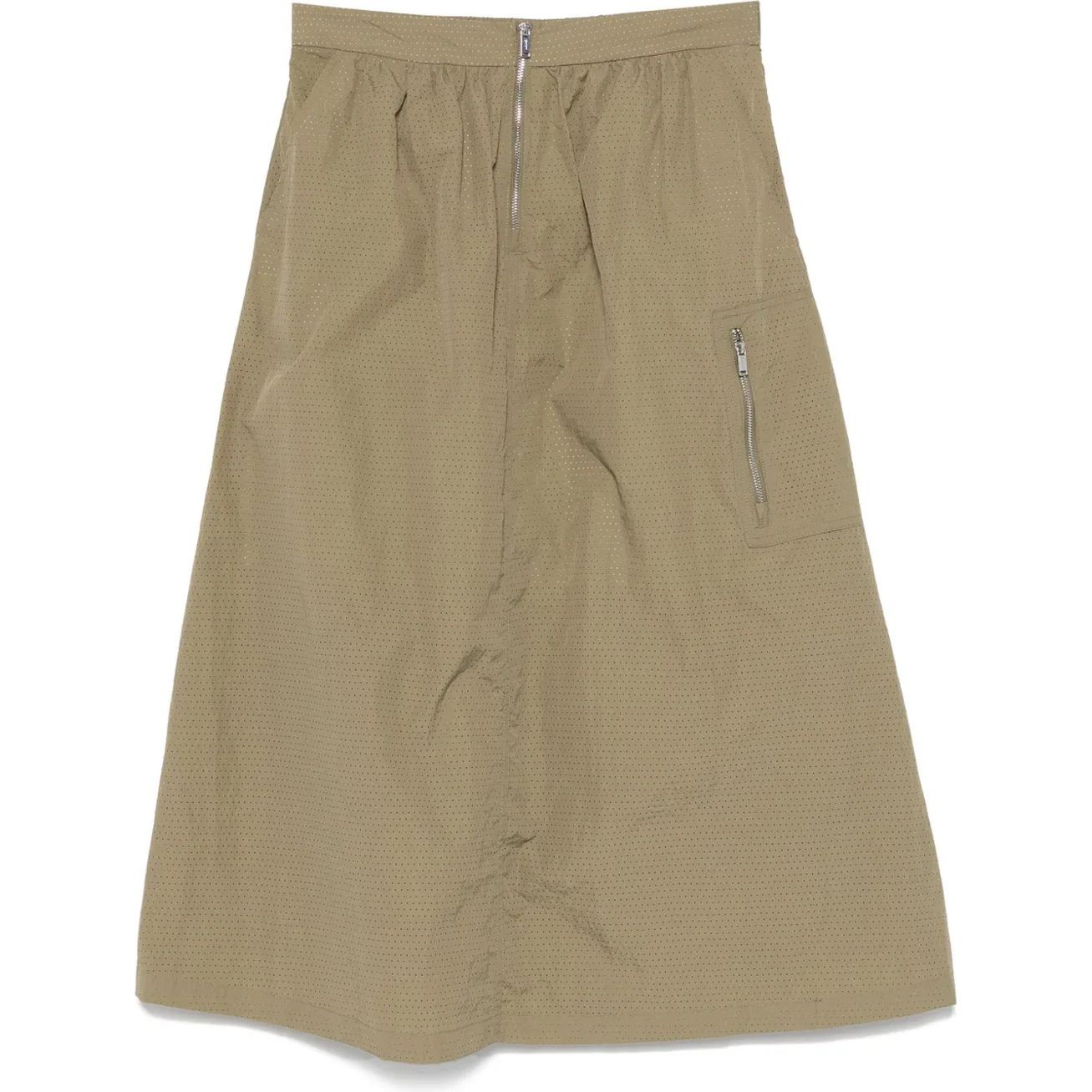 DKNY Midi sijonas moterims, Žalia, Perforated tech midi 1