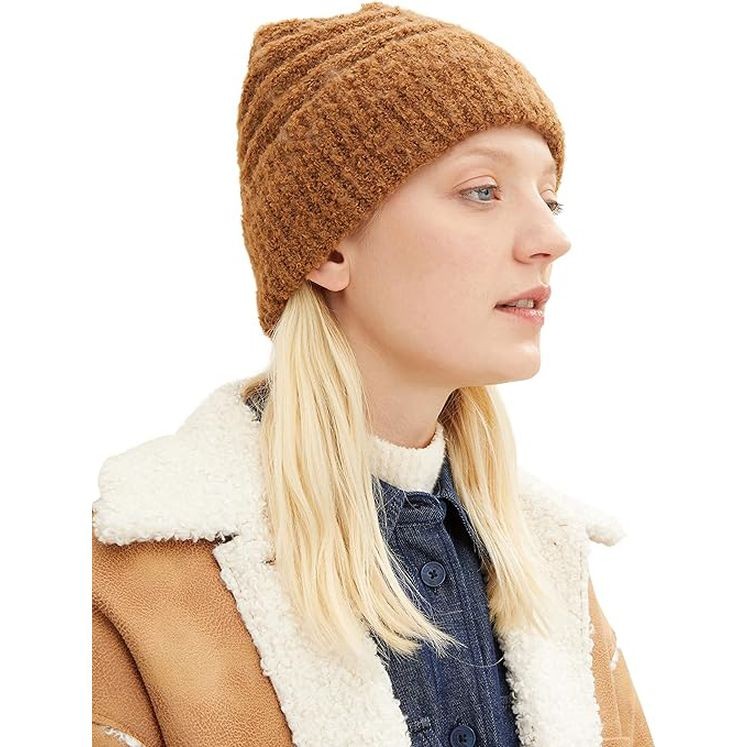 TOM TAILOR Skrybėlė moterims, Ruda, Kepurė 2