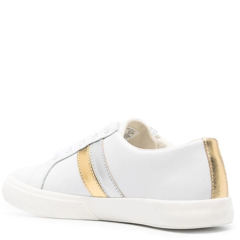 LAUREN RALPH LAUREN Sportiniai bateliai moterims, Balta, Janson ii leather sneakers 3