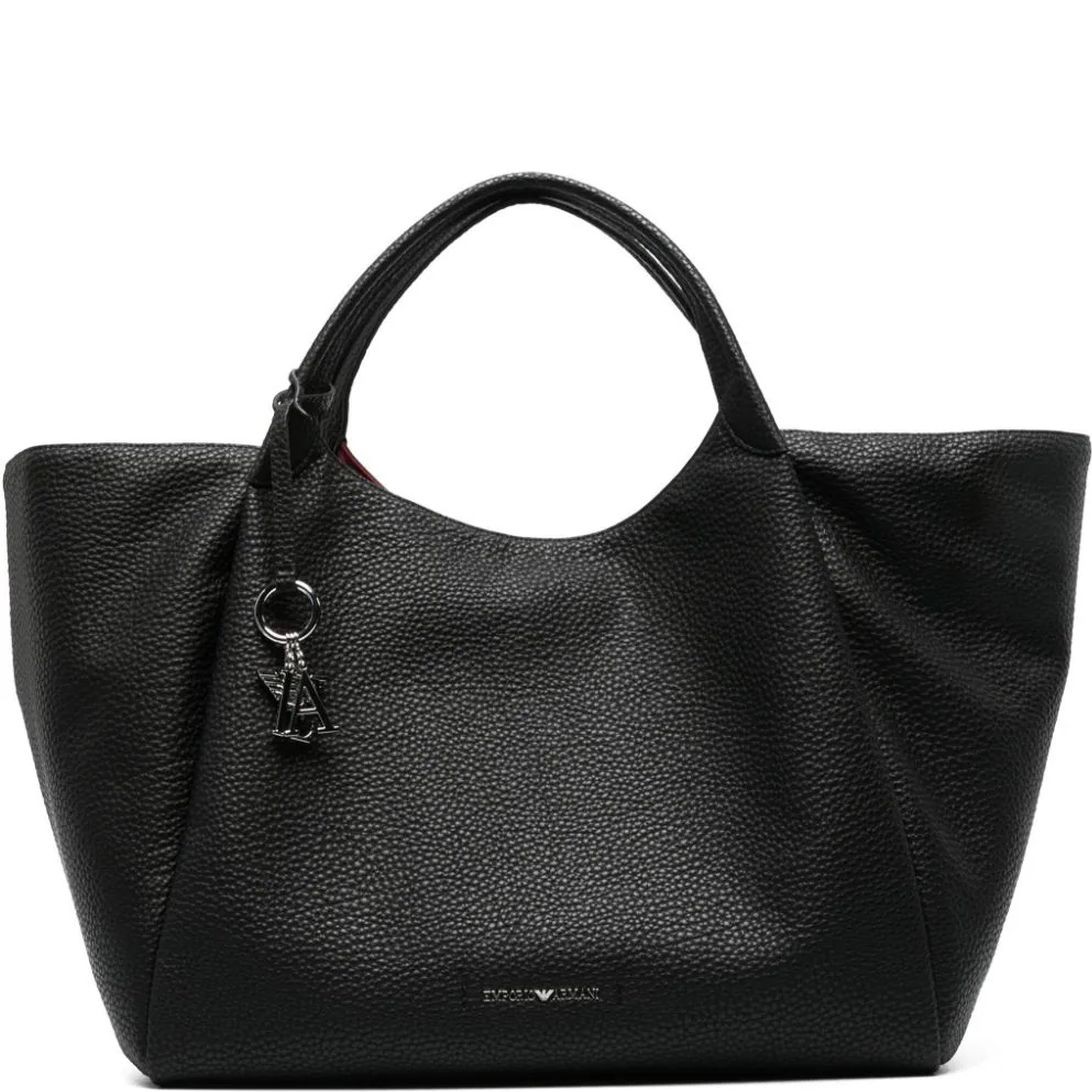 EMPORIO ARMANI Pirkinių krepšys moterims, Juoda, Shopping bag 1