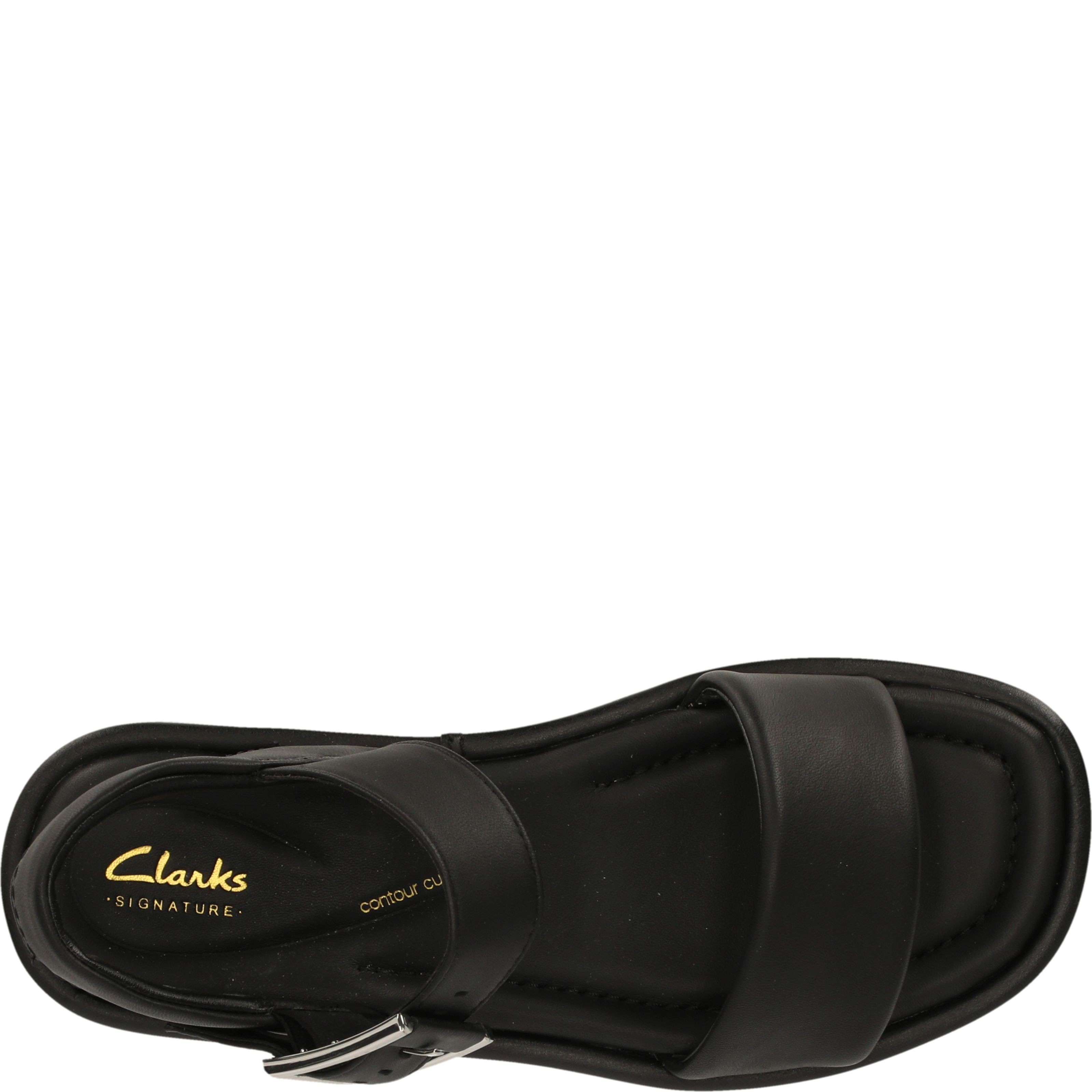 CLARKS Basutės moterims, Juoda, Alda Strap sandals 7