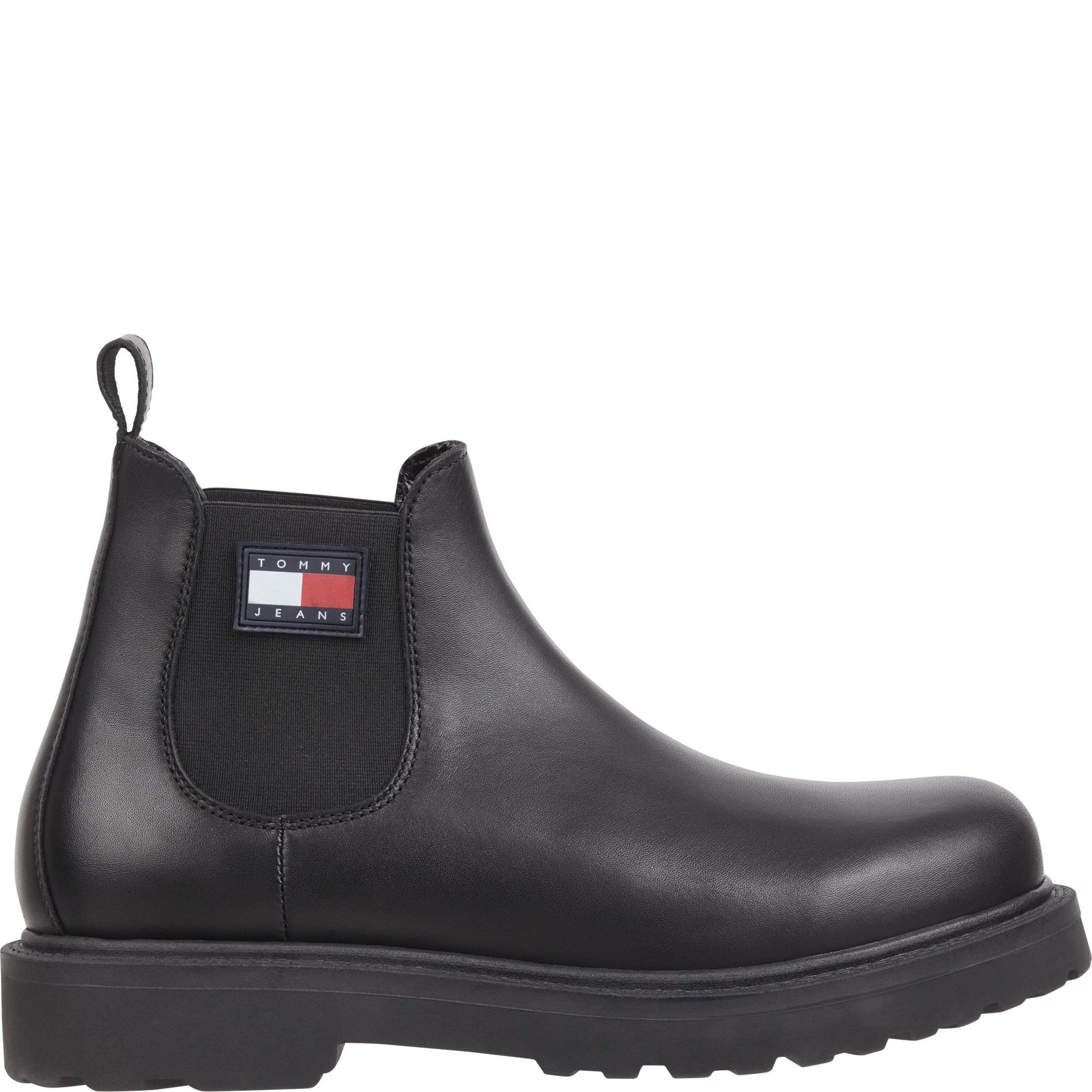 TOMMY JEANS Aulinukai vyrams, Juoda, Napa booties 2