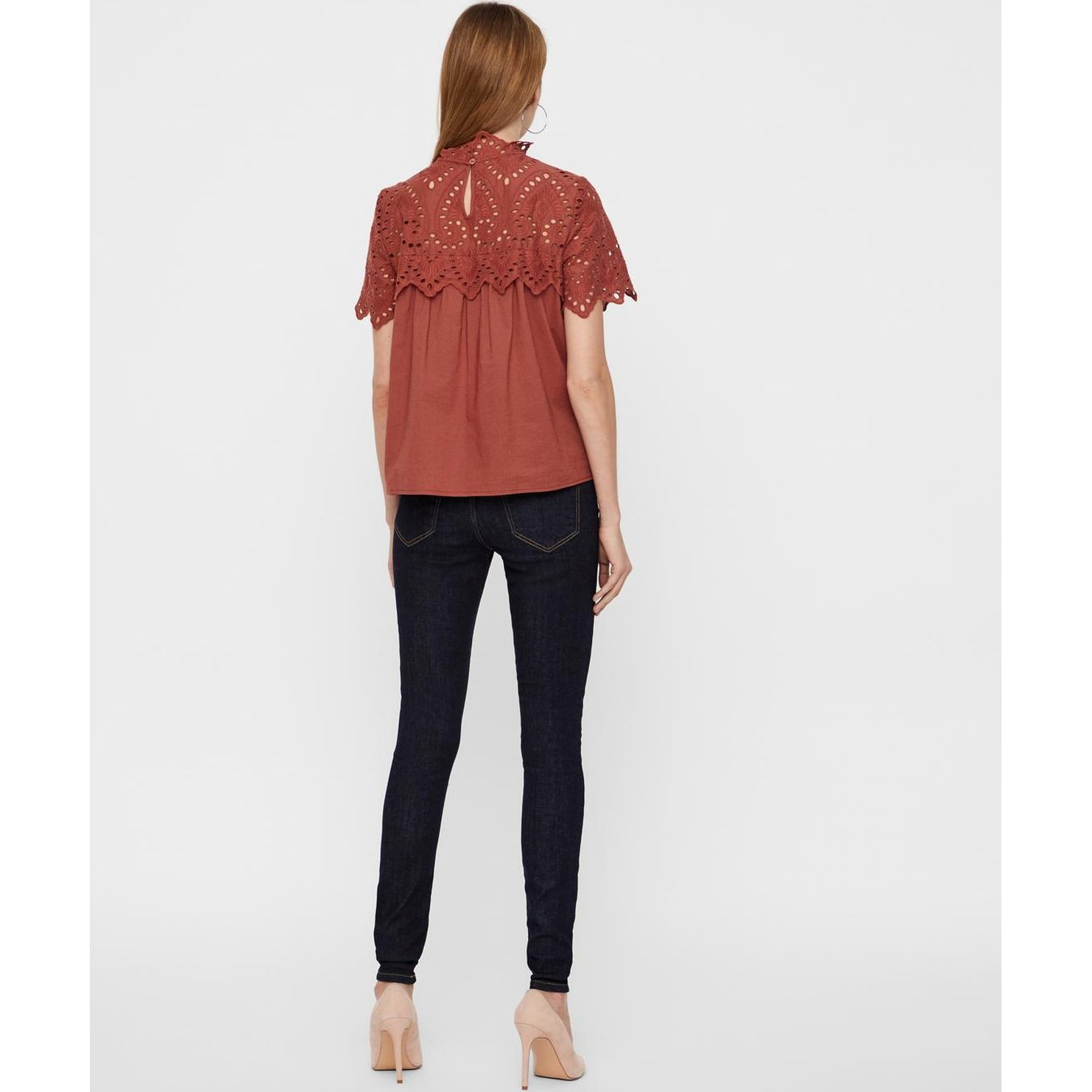 VERO MODA Palaidinės moterims, Ruda, VMVAY SS HIGHNEC 3