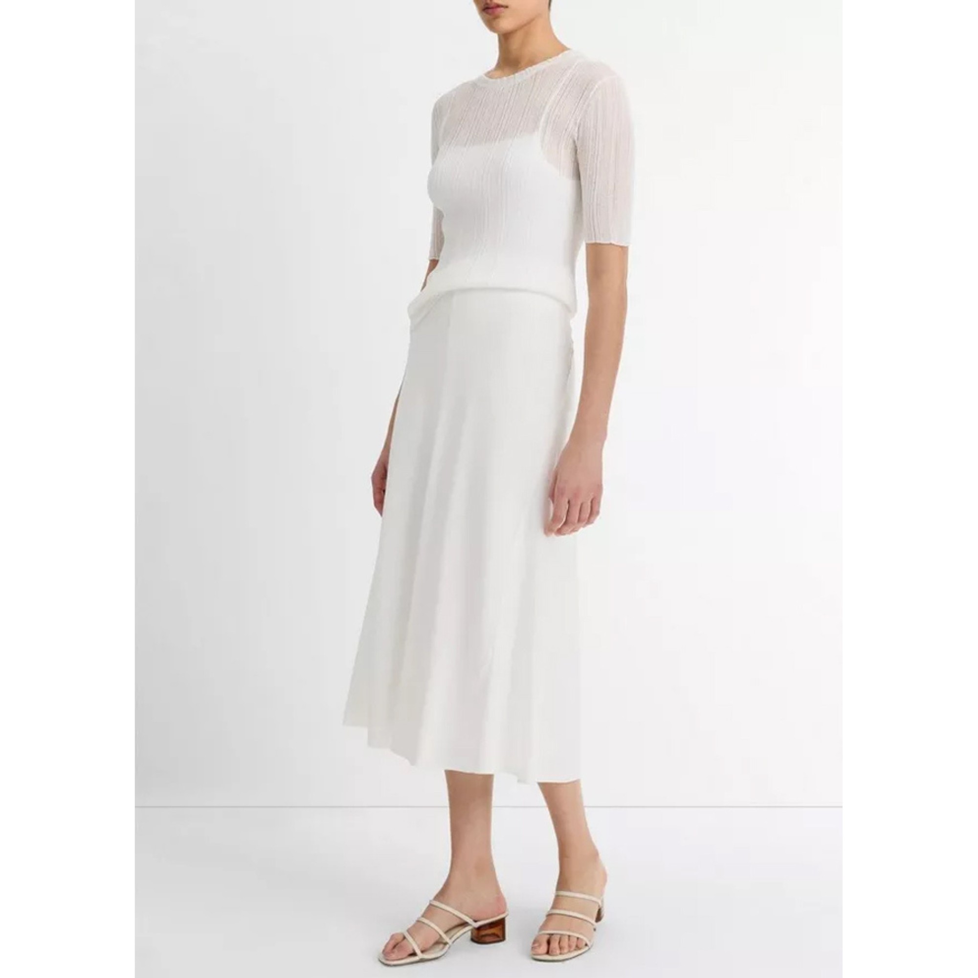 VINCE Midi sijonas moterims, Bias full skirt 1