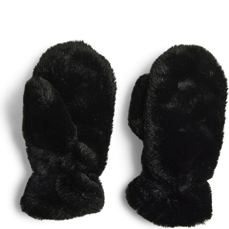 PIECES Kumštinės pirštinės moterims, Juoda, Jeanel mittens